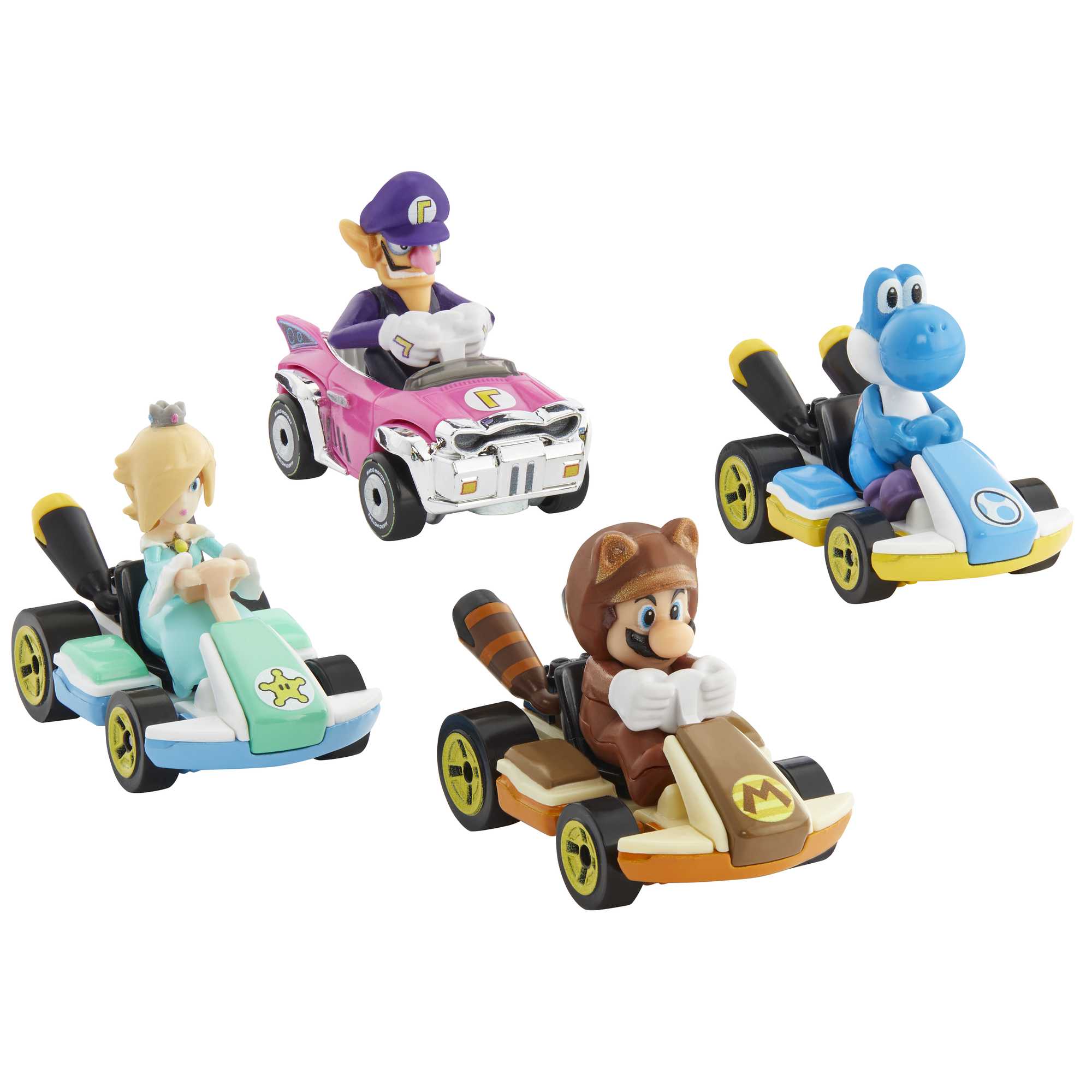 Hot Wheels Mario Kart Vehículo de Juguete Yoshi Azul Claro Estándar Kart - Image 5