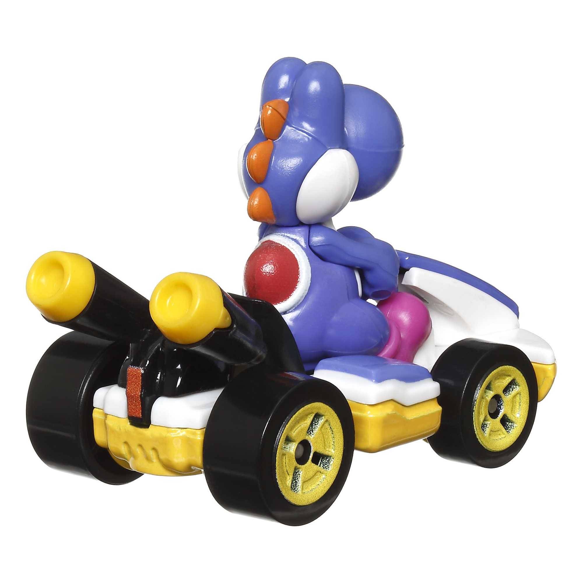 Hot Wheels Mario Kart Vehículo de Juguete Yoshi Estándar Kart Azul Obscuro - Image 3