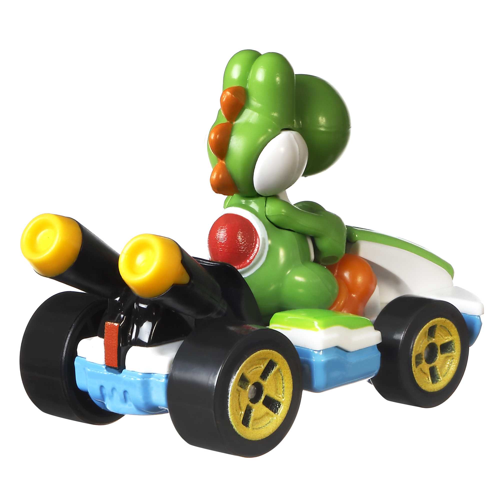 Hot Wheels Mario Kart Vehículo de Juguete Yoshi Estándar Kart - Image 3