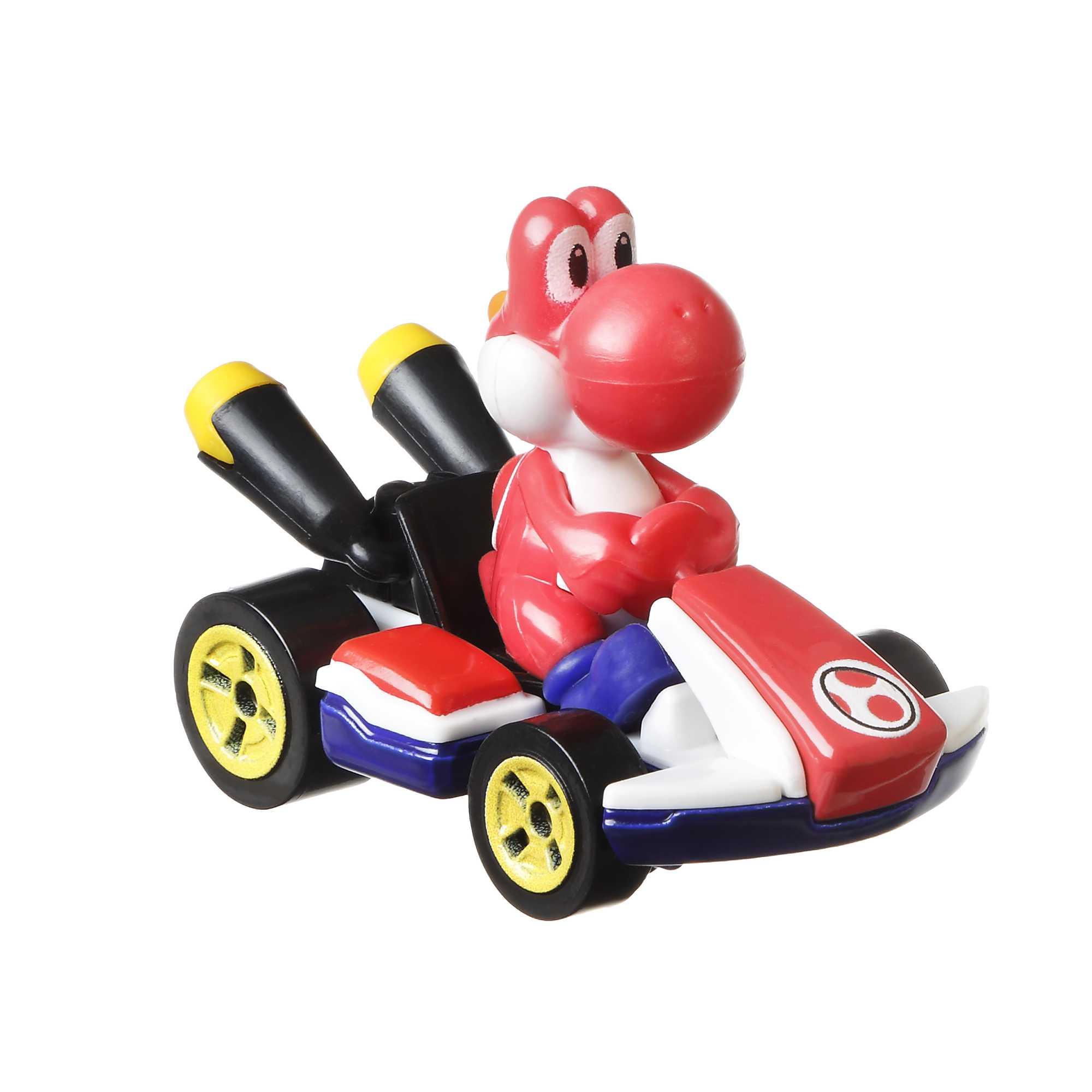 Hot Wheels Mario Kart Vehículo de Juguete Yoshi Rojo Estándar Kart - Image 2