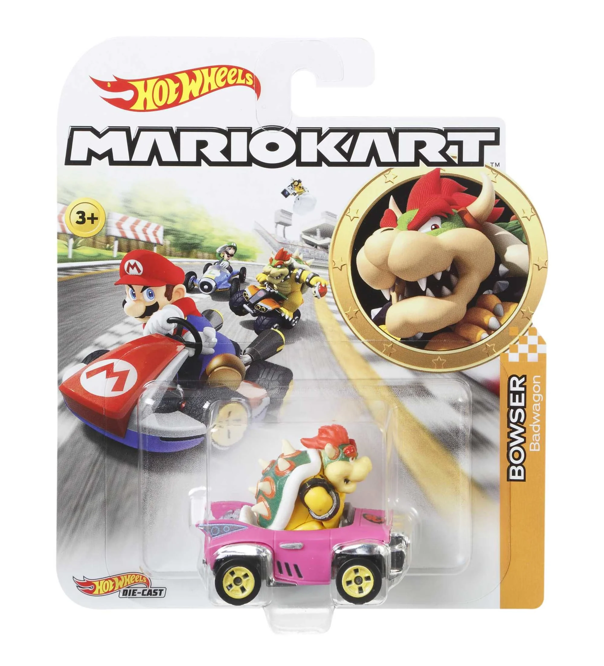 Hot Wheels Mario Kart Veículo de Brinquedo Bowser - Image 6