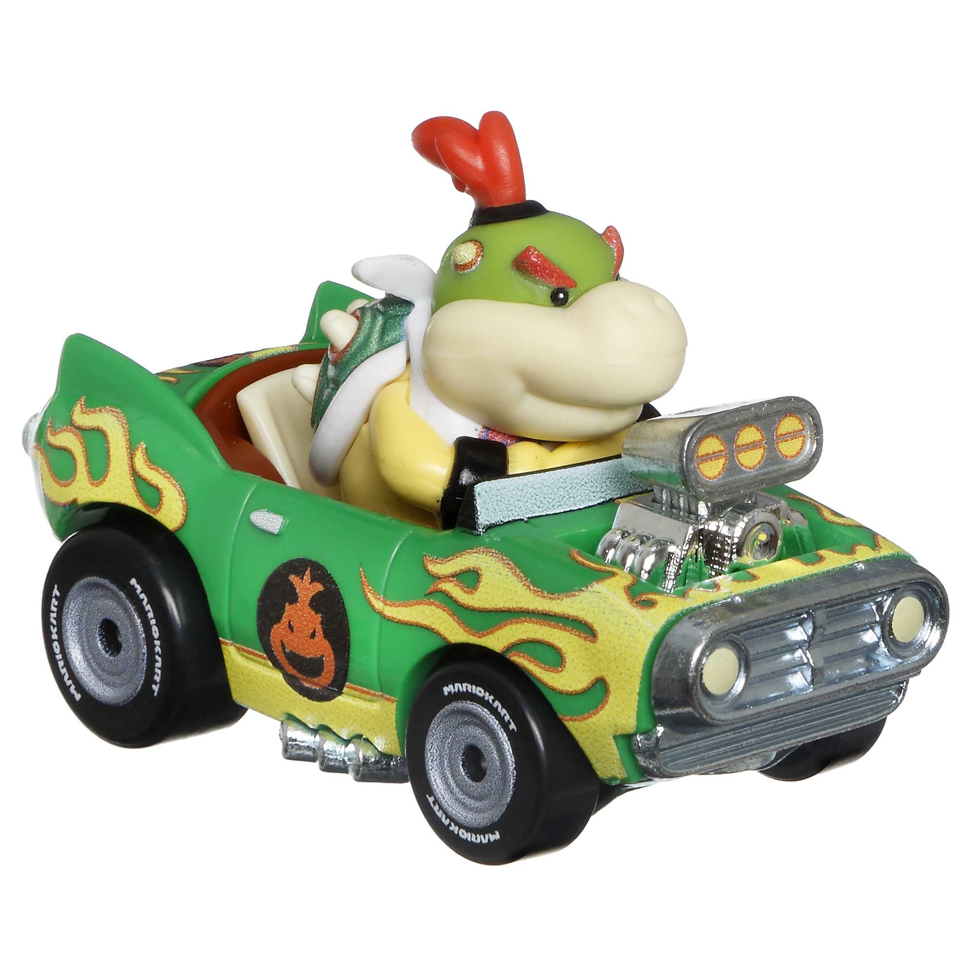 Hot Wheels Mario Kart Veículo de Brinquedo Bowser Jr Flame Flyer - Image 2