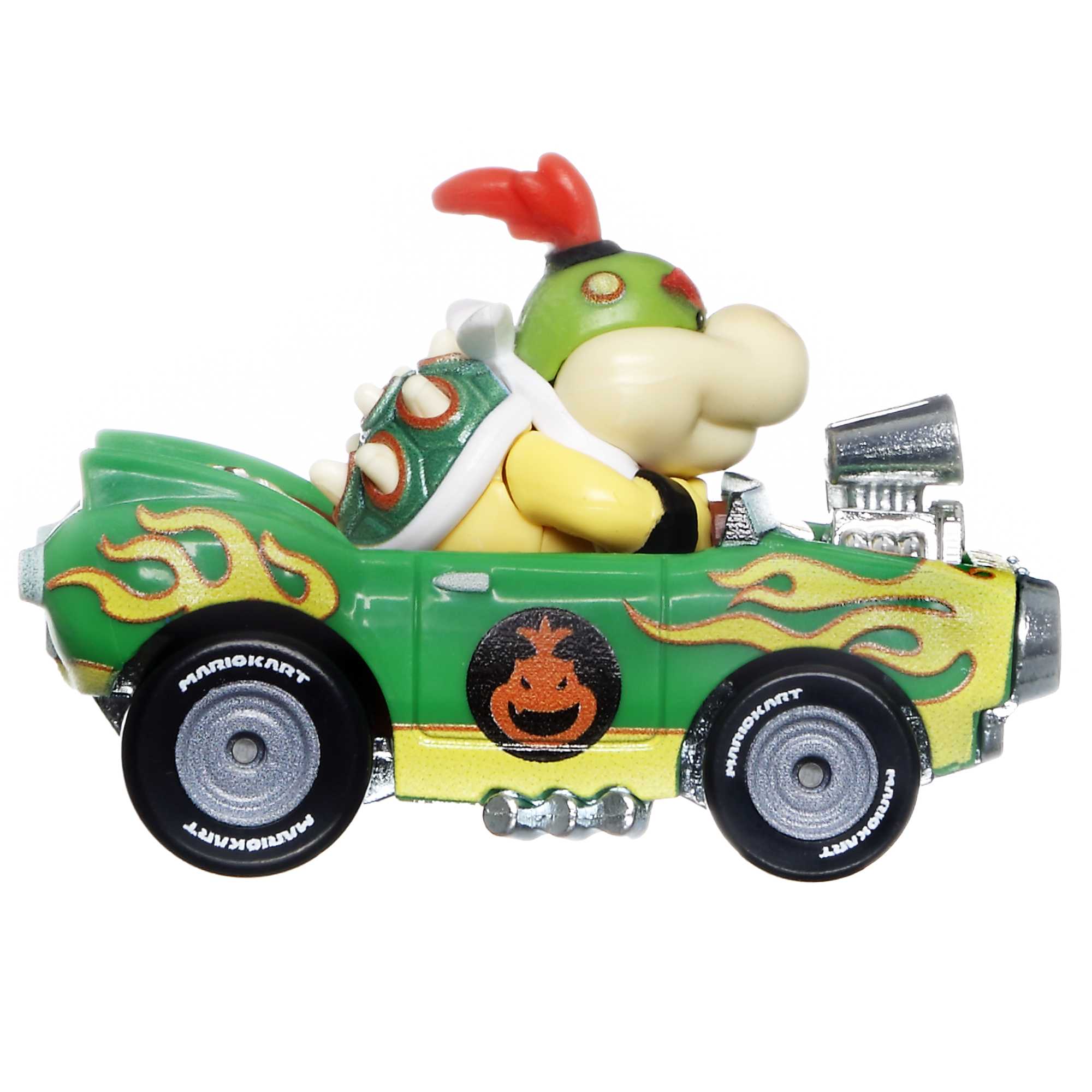 Hot Wheels Mario Kart Veículo de Brinquedo Bowser Jr Flame Flyer - Image 3