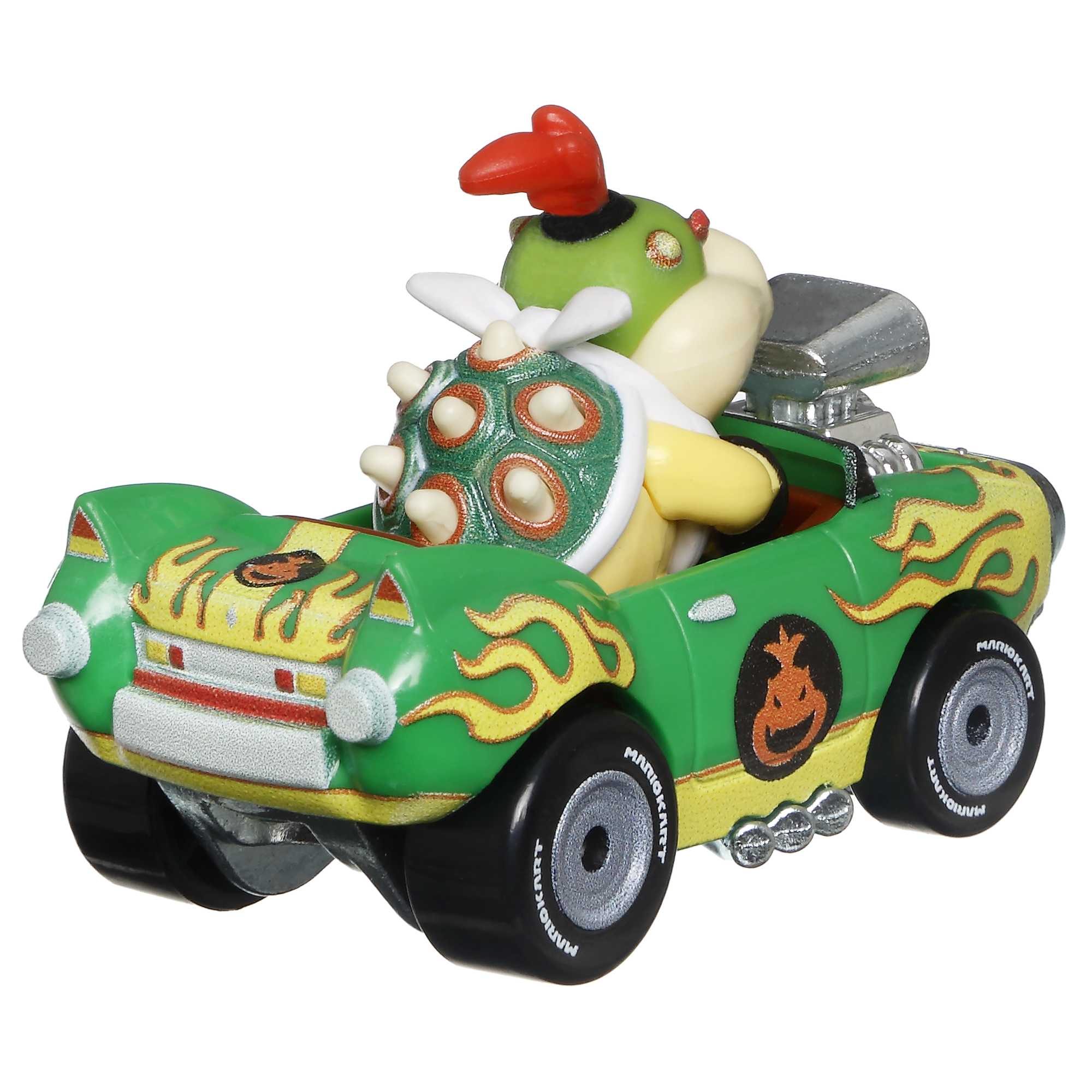 Hot Wheels Mario Kart Veículo de Brinquedo Bowser Jr Flame Flyer - Image 4
