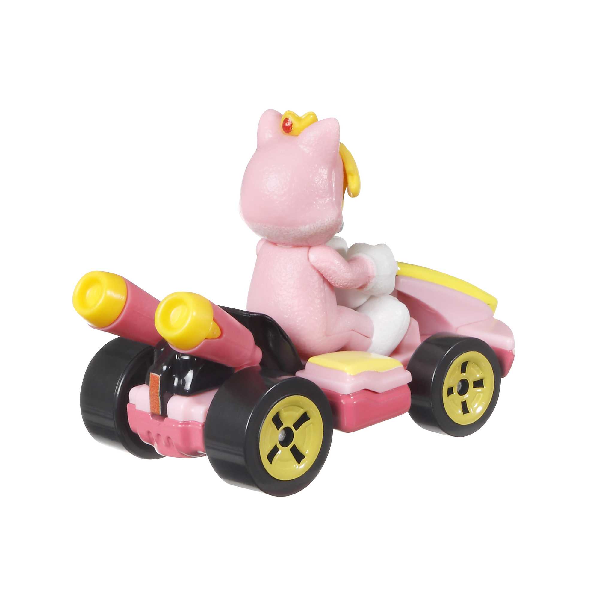 Hot Wheels Mario Kart Veículo de Brinquedo Cat Peach Standard Kart - Image 3