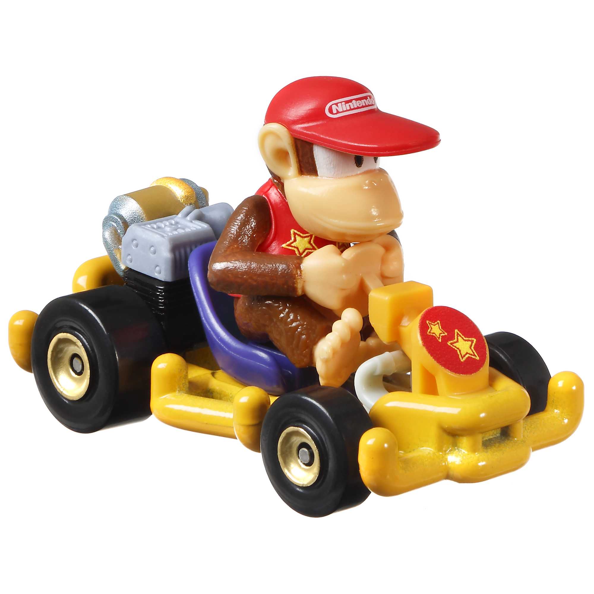 Hot Wheels Mario Kart Veículo de Brinquedo Diddy Kong Pipe Frame - Image 2