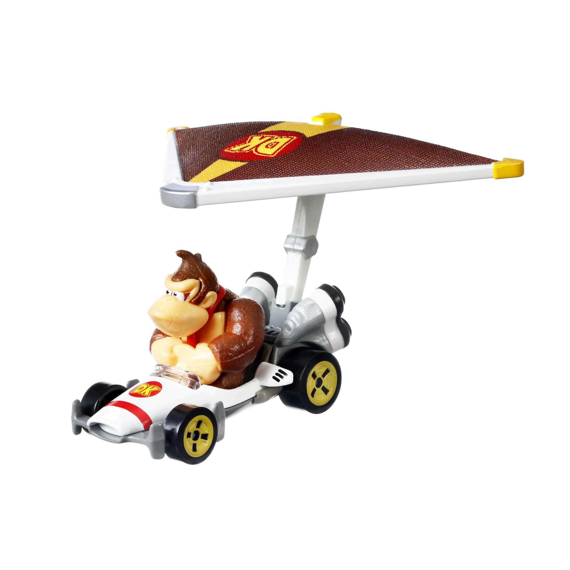 Hot Wheels Mario Kart Veículo de Brinquedo Donkey Kong B-Dasher com Super Glider - Image 4
