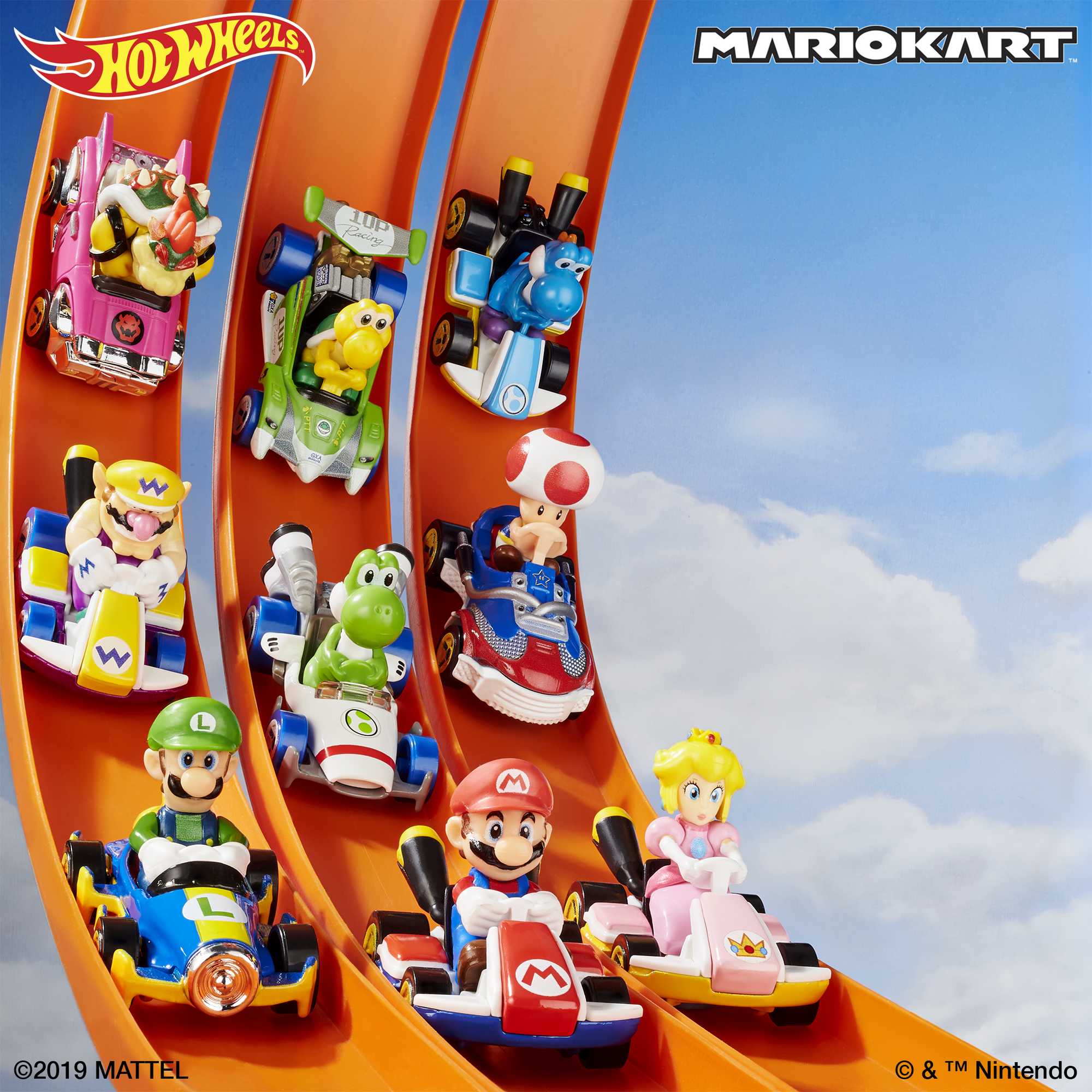 Hot Wheels Mario Kart Veículo de Brinquedo Kart Padrão Wario - Image 2