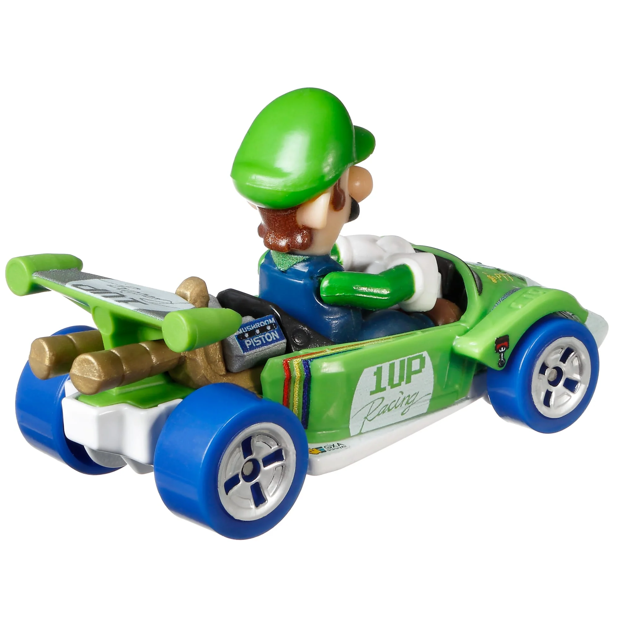 Hot Wheels Mario Kart Veículo de Brinquedo Luigi Circuito Especial - Image 3