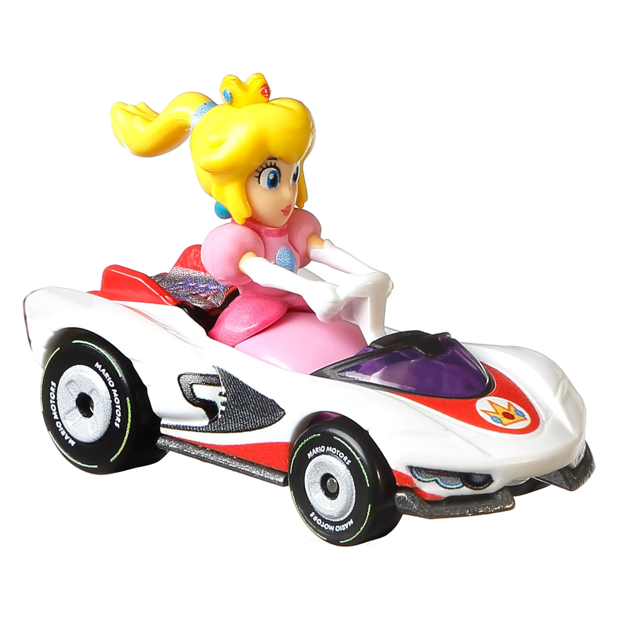 Hot Wheels Mario Kart Veículo de Brinquedo Princesa Peach - Image 2