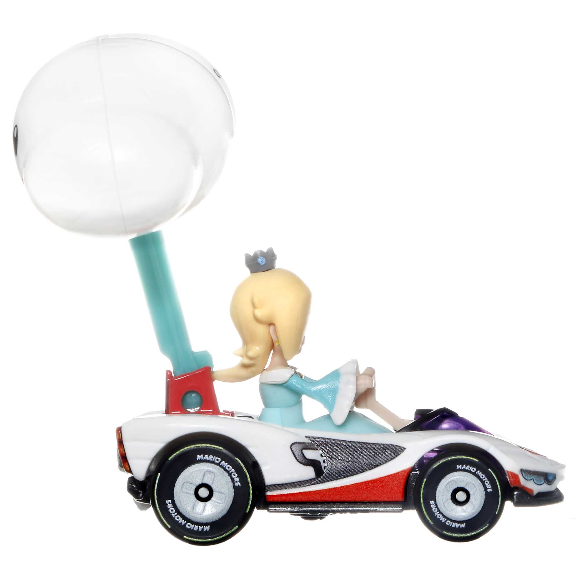 Hot Wheels Mario Kart Veículo de Brinquedo Rosalina P-Wing com Cloud Glider - Image 3