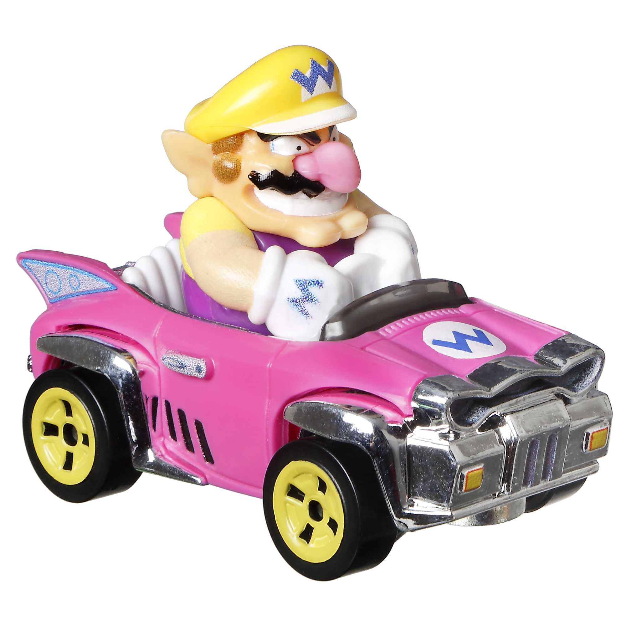 Hot Wheels Mario Kart Veículo de Brinquedo Wario Badwagon - Image 2