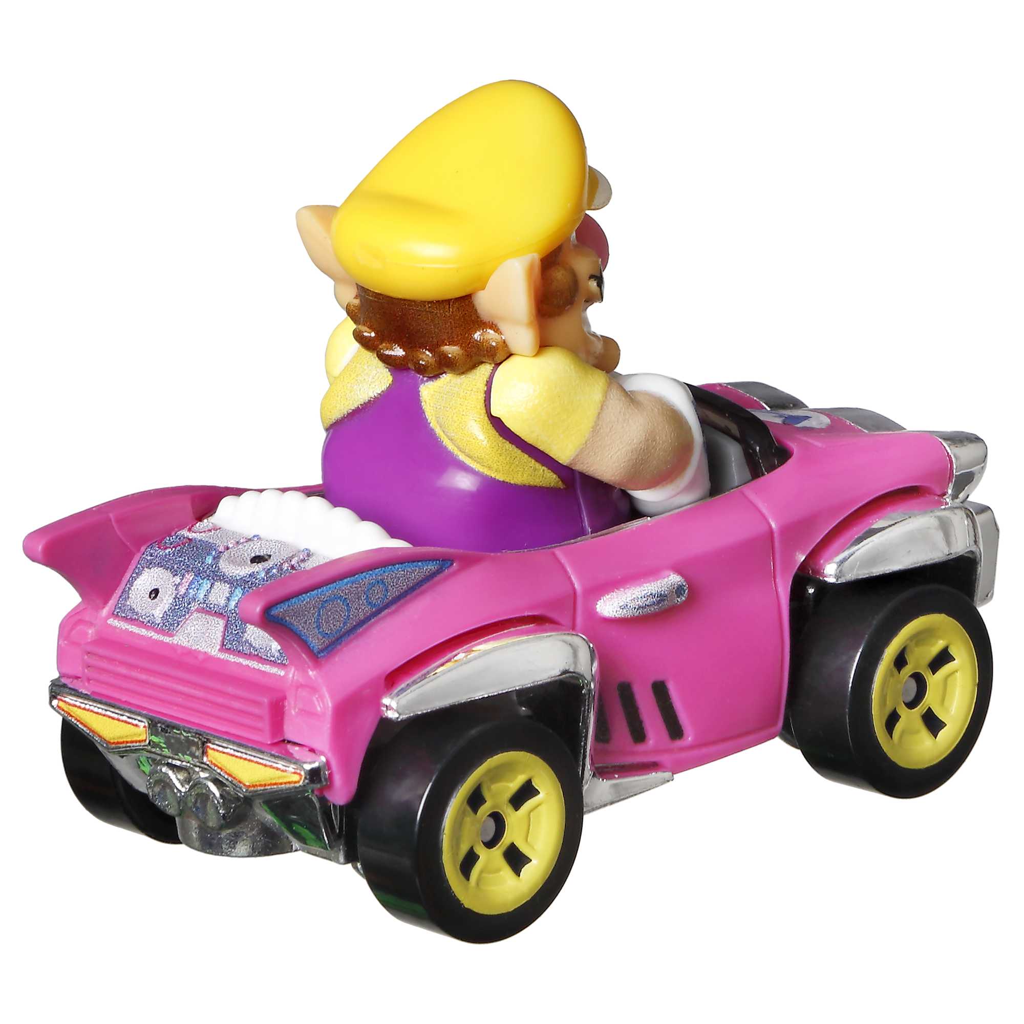 Hot Wheels Mario Kart Veículo de Brinquedo Wario Badwagon - Image 3