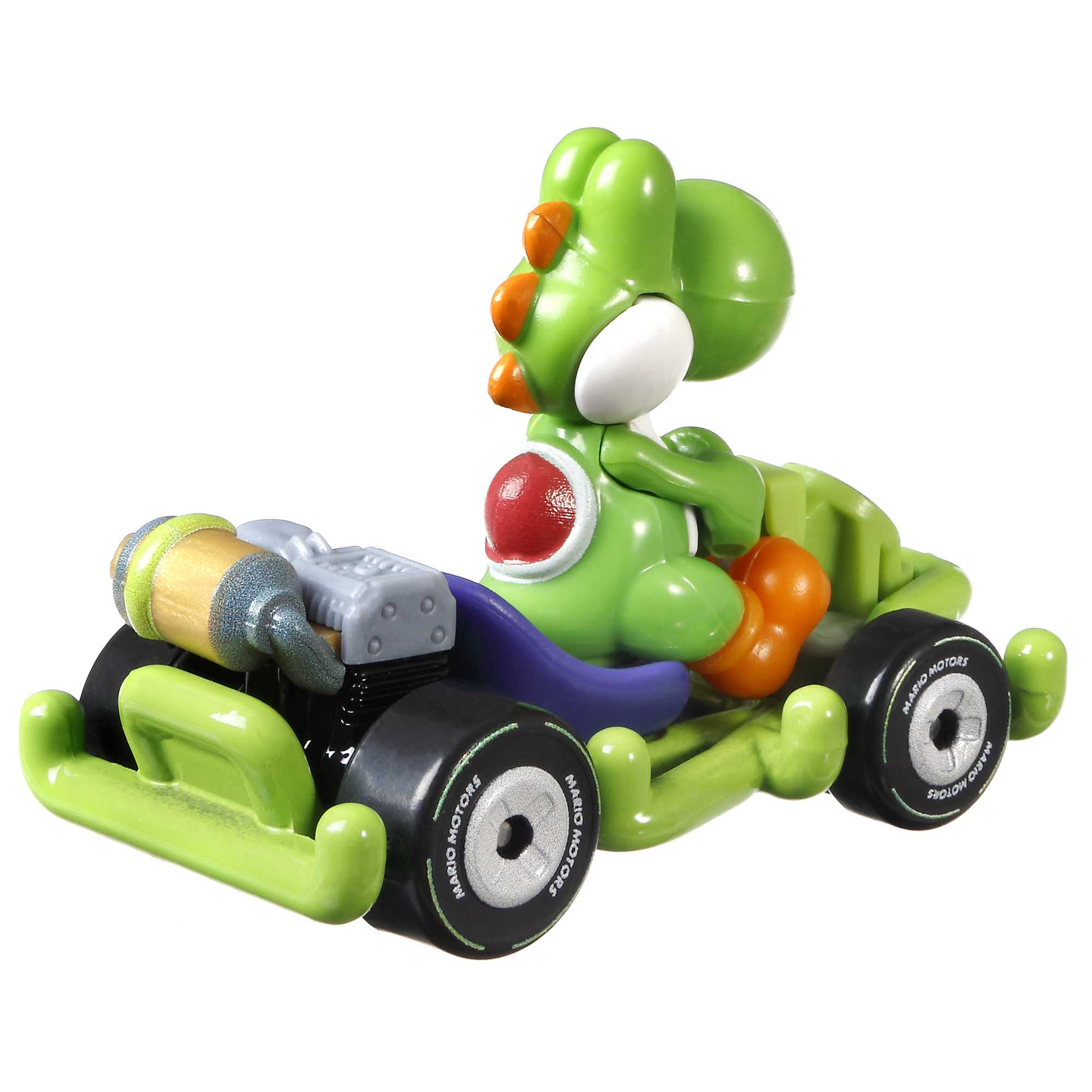 Hot Wheels Mario Kart Veículo de Brinquedo Yoshi Pipe Frame - Image 3