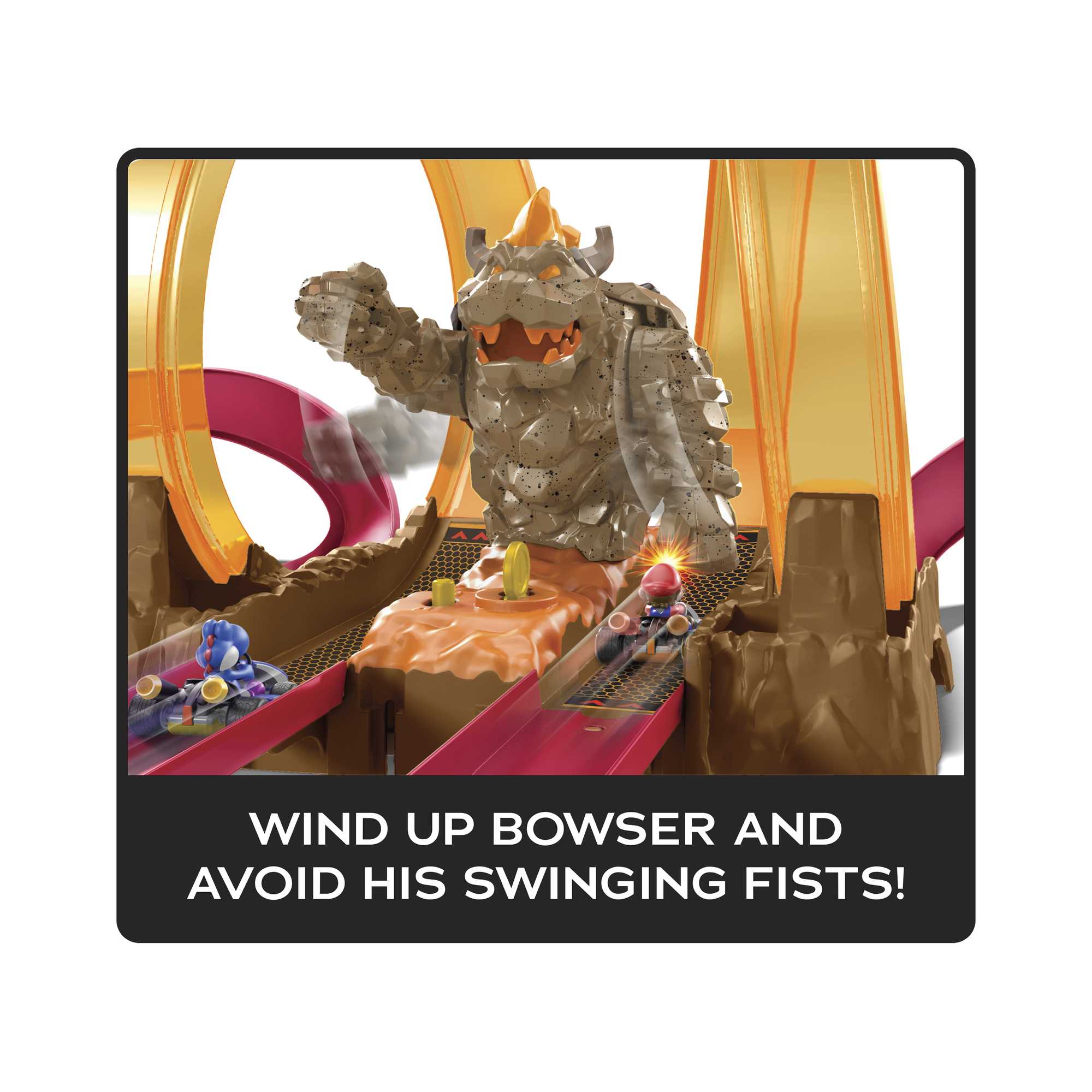Hot Wheels Mario Kart Bowser's Castle Chaos Play Set - Image 5
