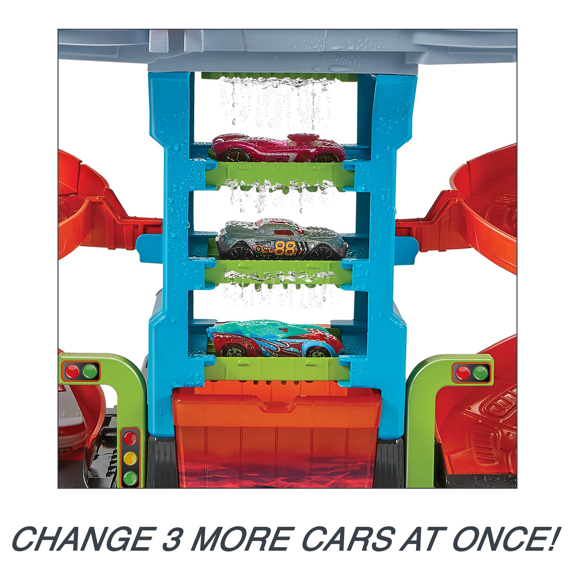 Hot Wheels City MEGA Car Wash With 1 Color Shifters Car, Toy For Kids - Image 3