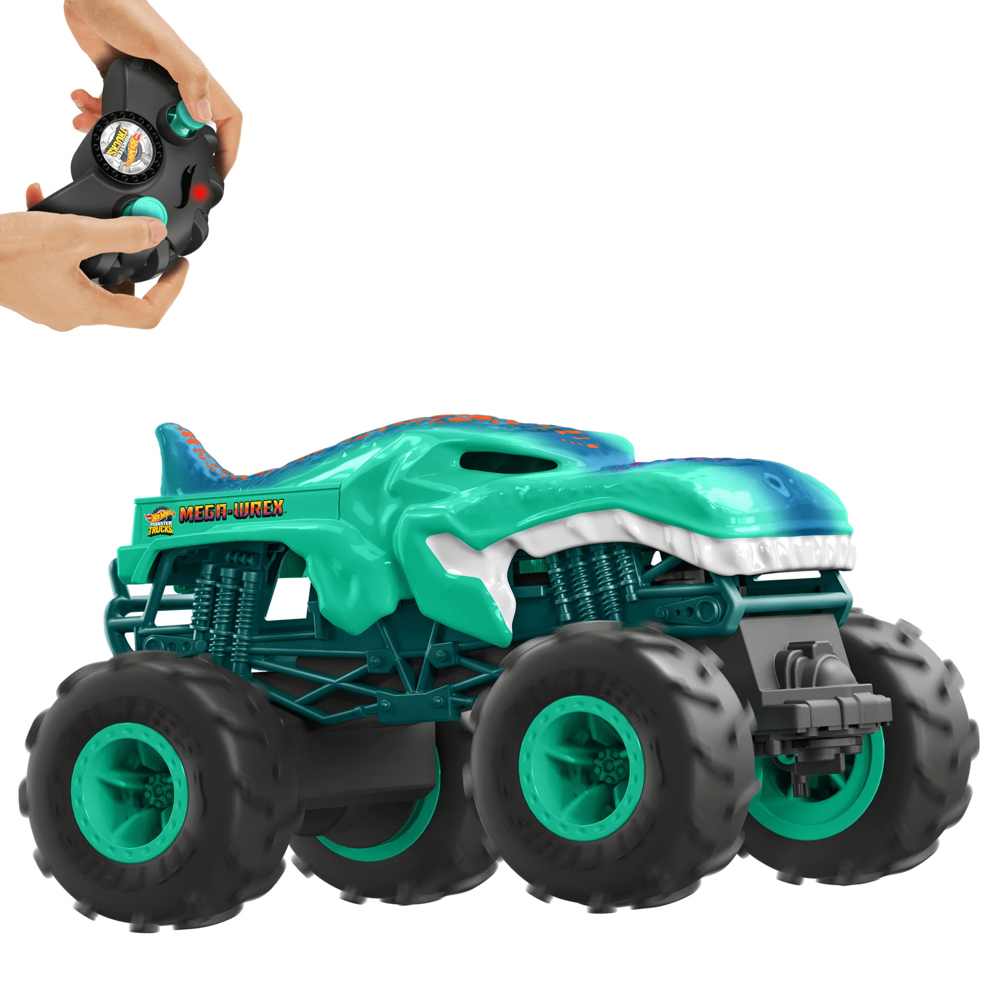 Hot Wheels Monster Trucks 1:24 Scale MEGA-Wrex RC Vehicle - Image 4
