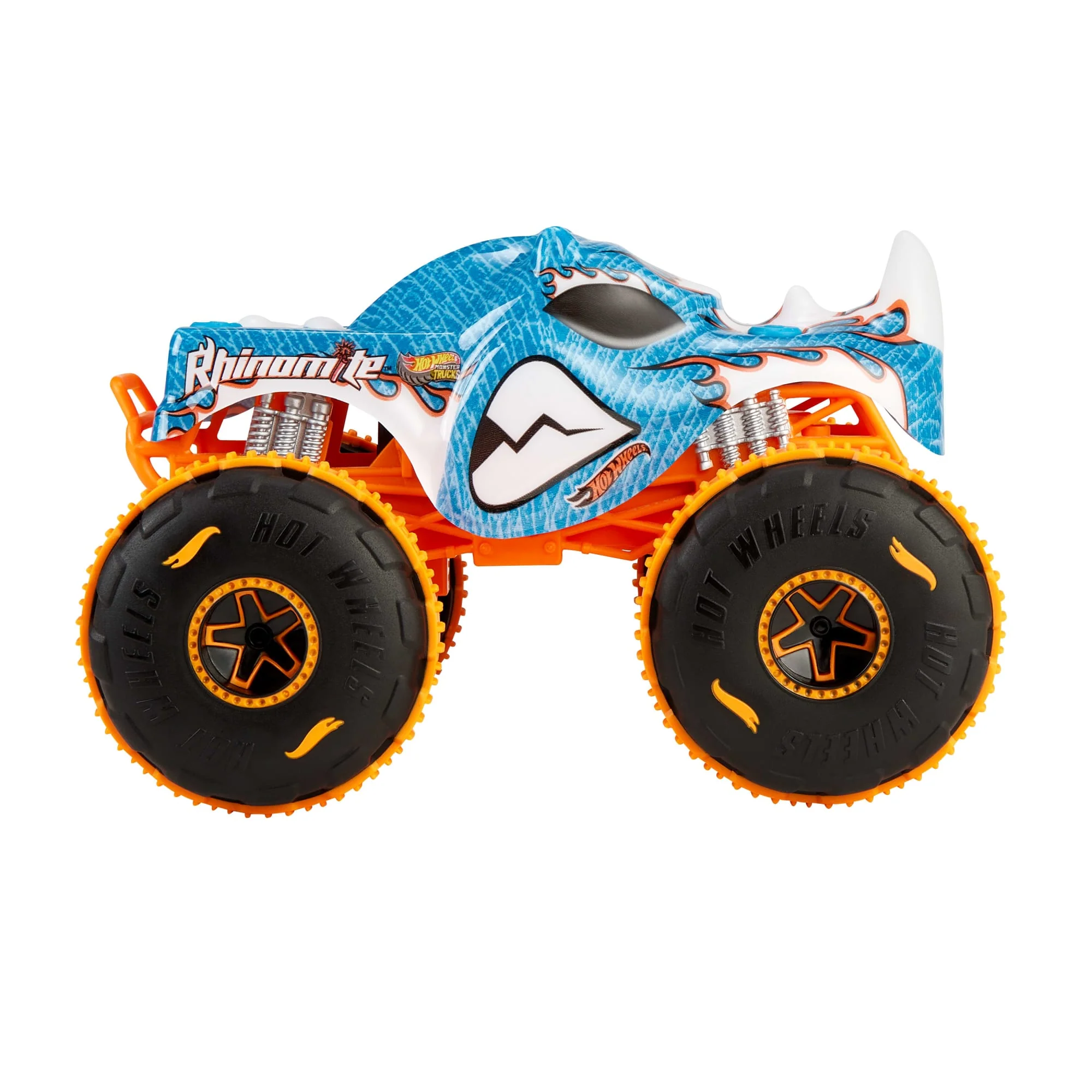 Hot Wheel RC Monster Trucks Rhinomite in 1:24 Scale, Battery-Powered Remote-Control Toy Truck - Image 5