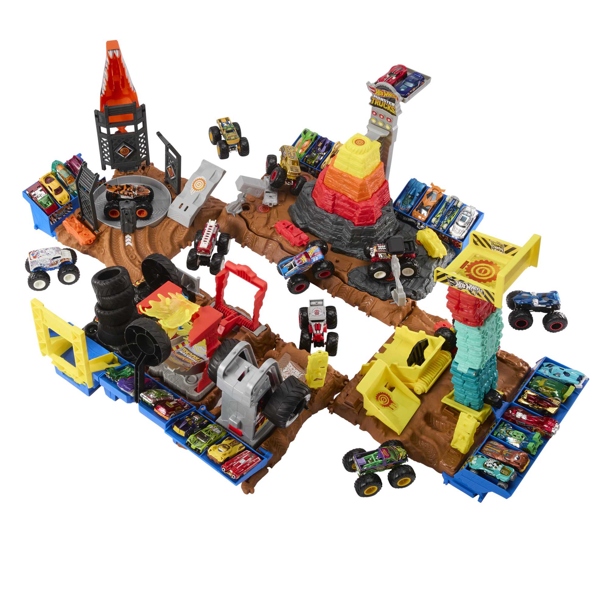 Hw Mt Arena Smashers Bone Shaker Coffret Défi Presse à Pneus - Image 5