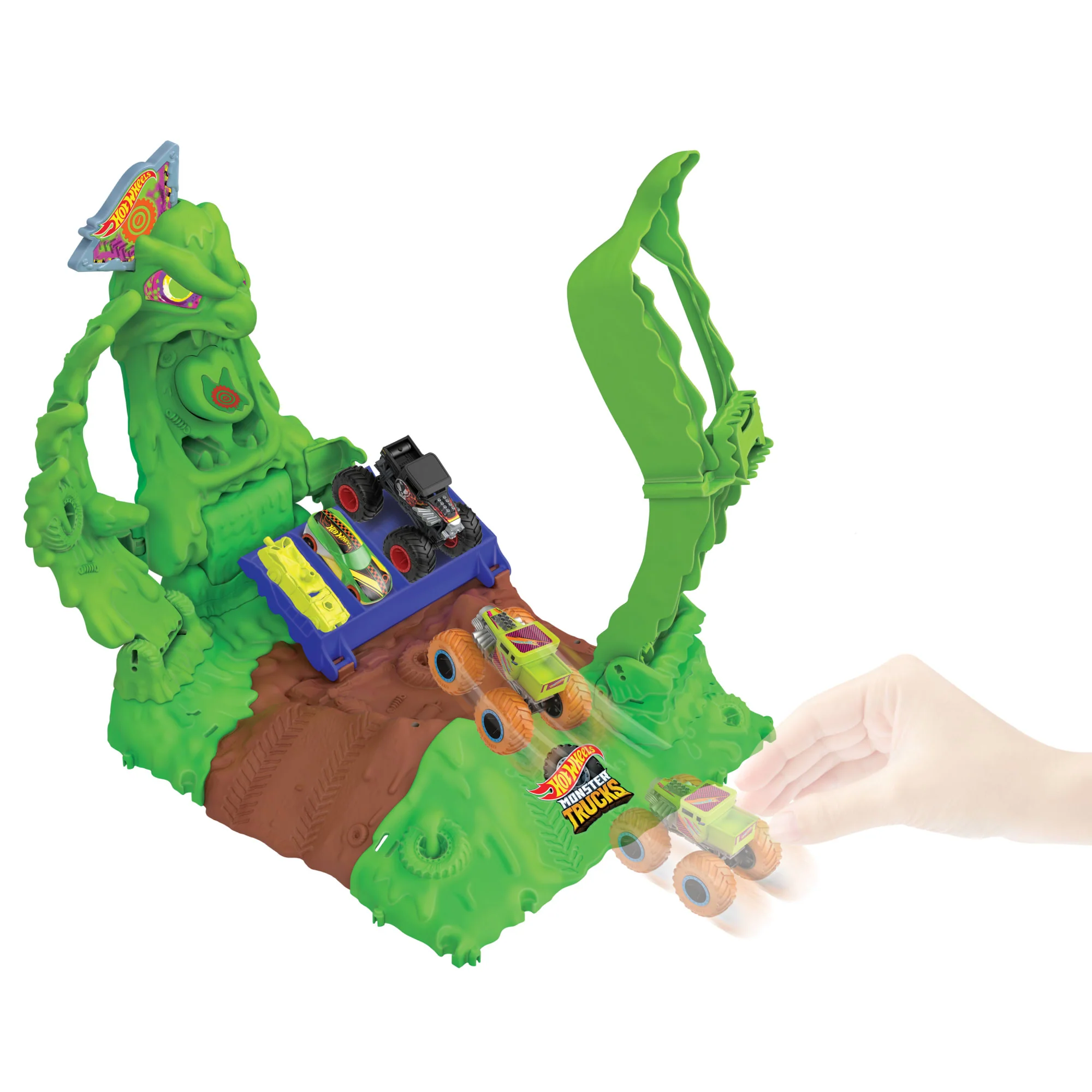 Hot Wheels – Mt Arena Smashers Phosphorescent Coffret Gunkster - Image 2