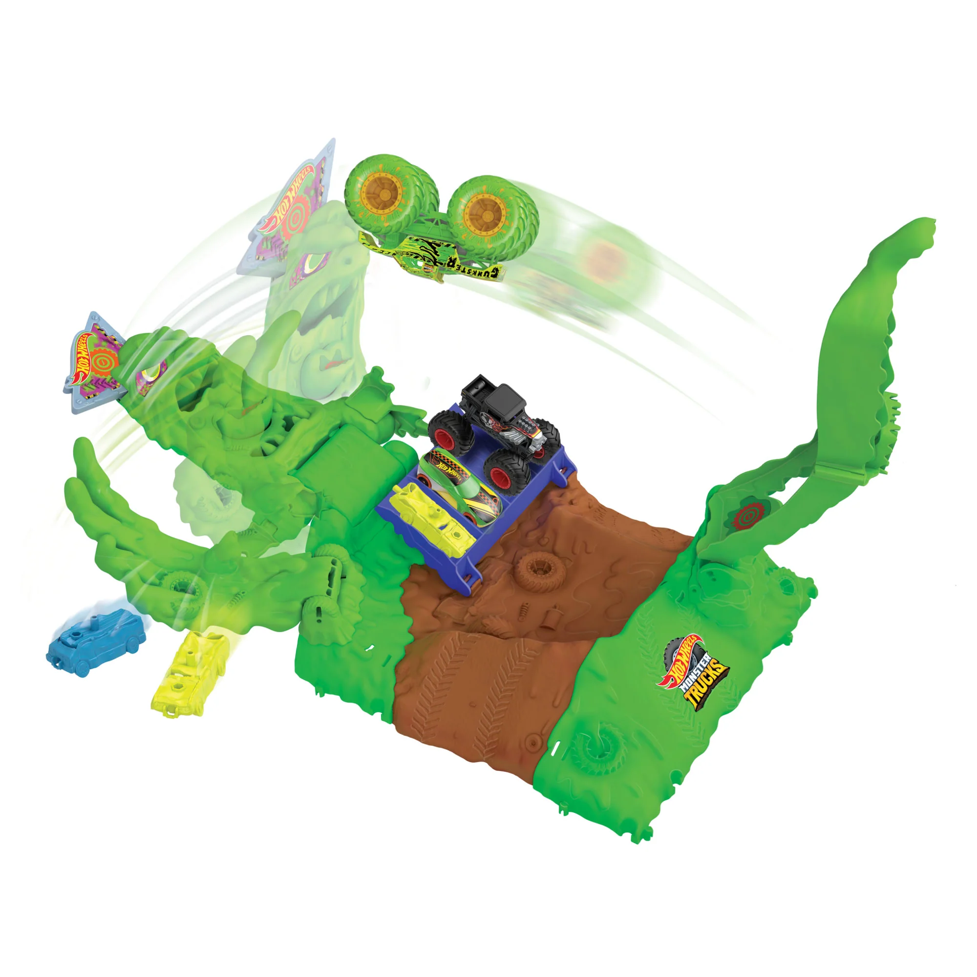 Hot Wheels – Mt Arena Smashers Phosphorescent Coffret Gunkster - Image 4
