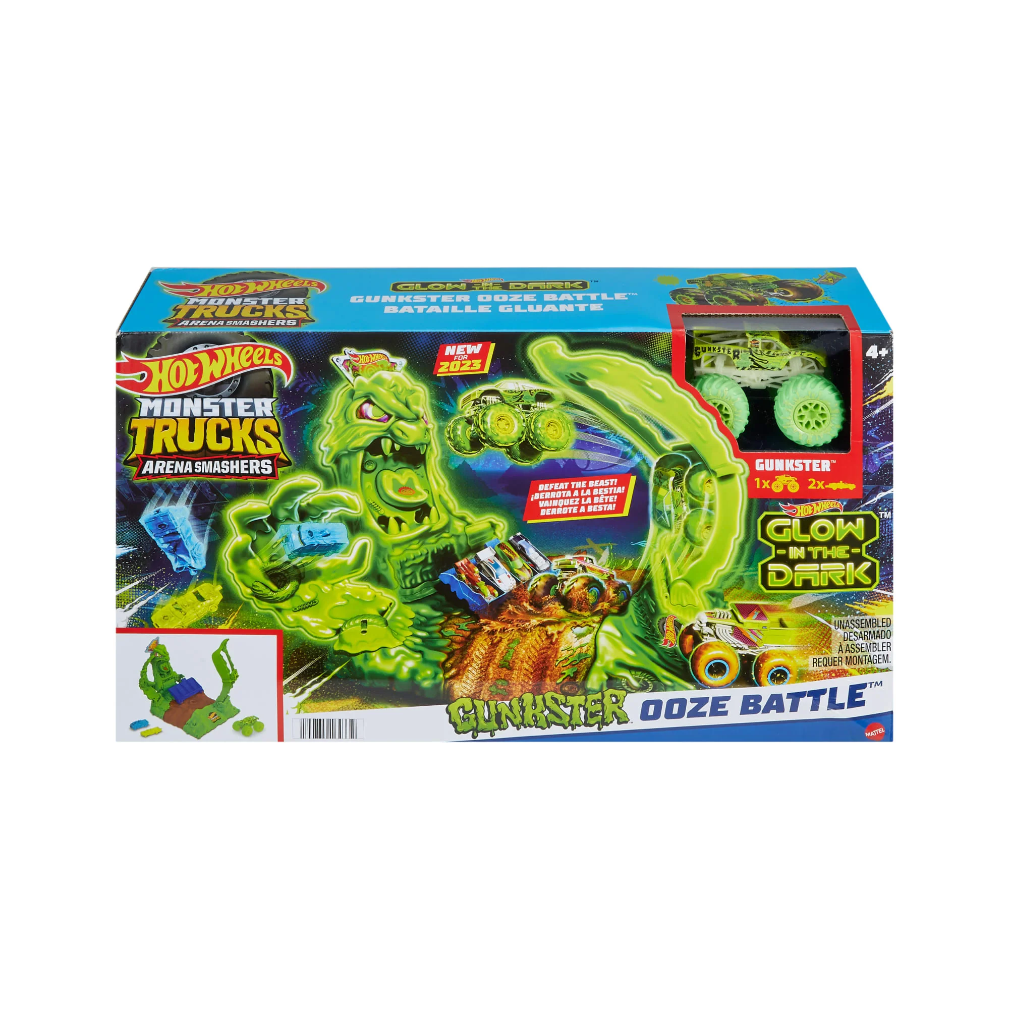 Hot Wheels – Mt Arena Smashers Phosphorescent Coffret Gunkster - Image 6