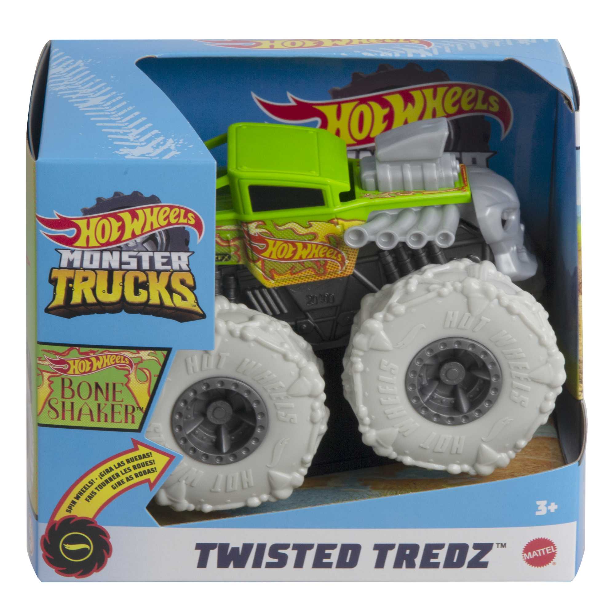 Hot Wheels Monster Trucks Twisted Tredz Vehicles, 1:43 Scale Creature-Themed Toy Truck - Image 5