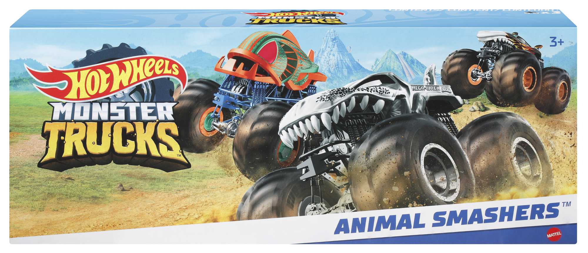 Hot Wheels Monster Trucks Creature 3-Pack, 3 Toy Trucks For Kids 3 Years Old & Up - Image 6