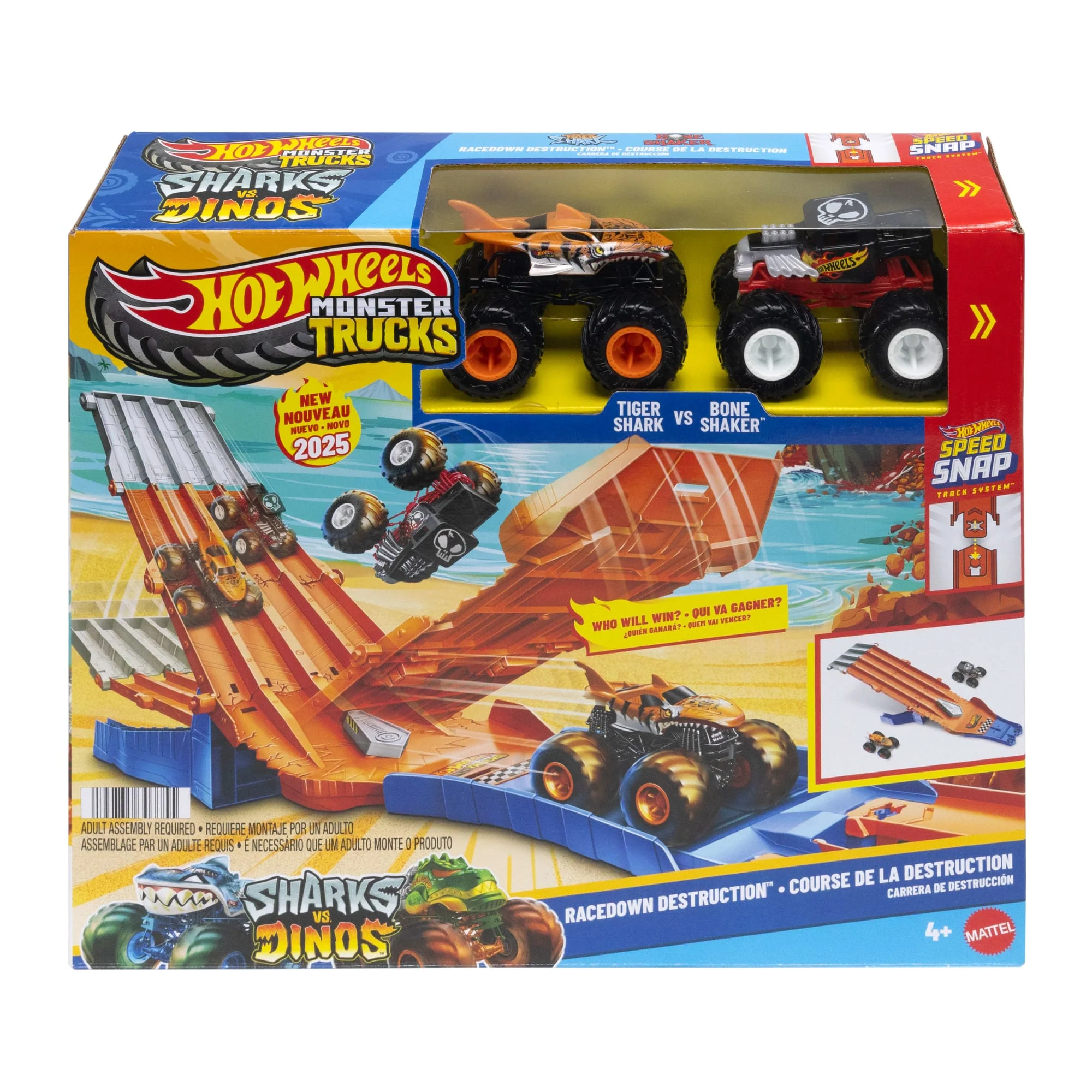 Hot Wheels Monster Trucks Pista de Juguete Carrera de Destrucción - Image 6