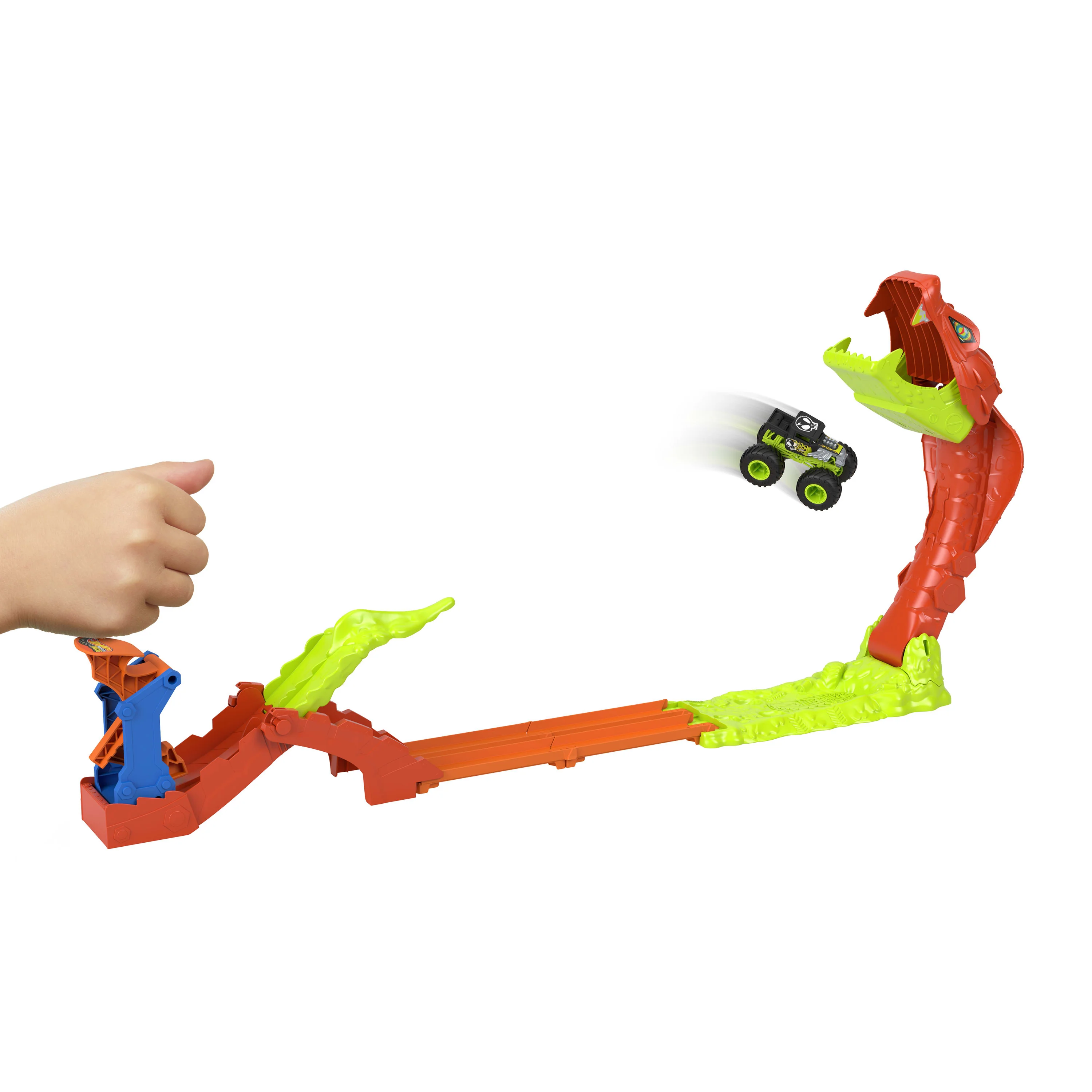 Hot Wheels Monster Trucks Pista de Juguete mordida de serpiente - Image 3