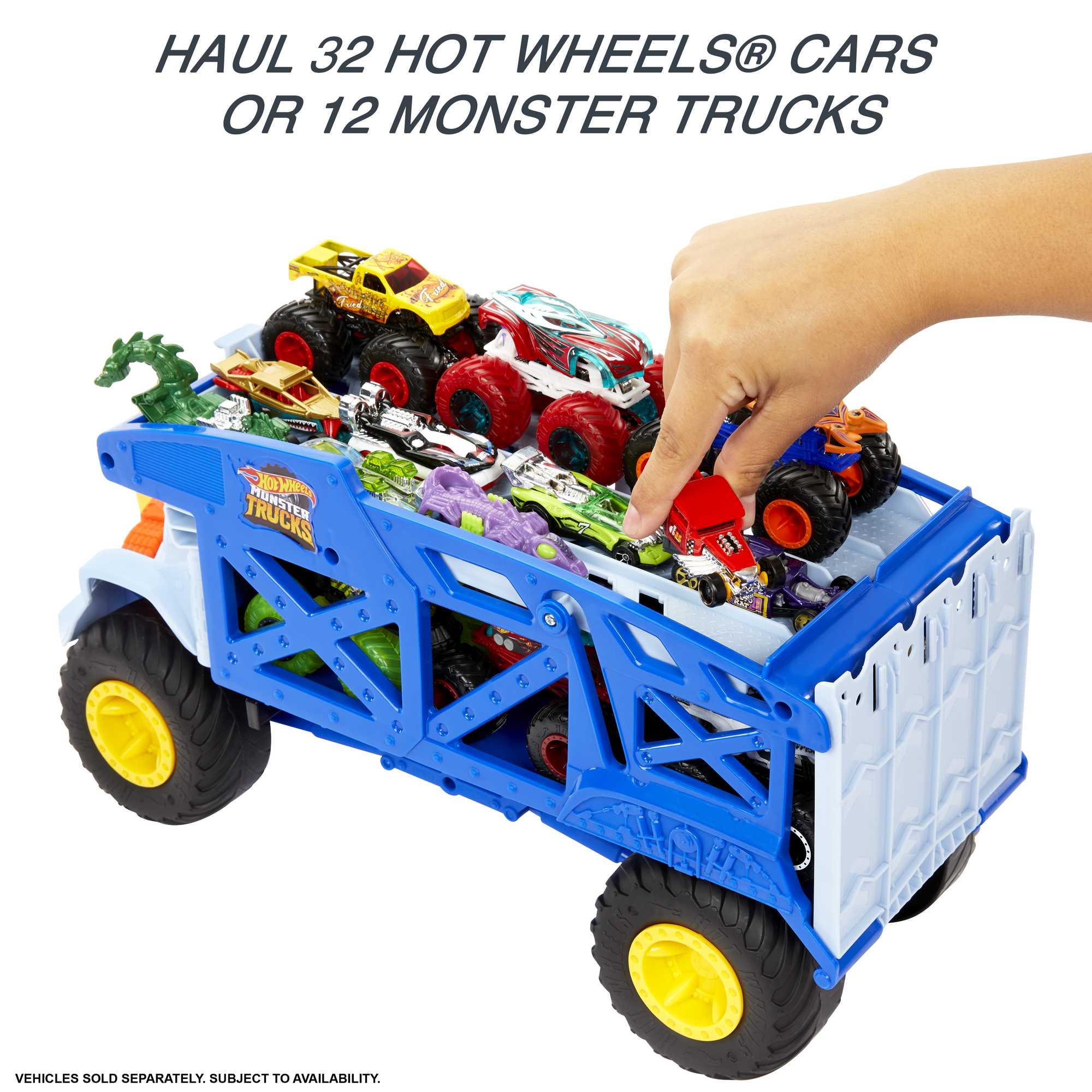Hot Wheels Monster Trucks Rhino Rig Vehicle - Image 3