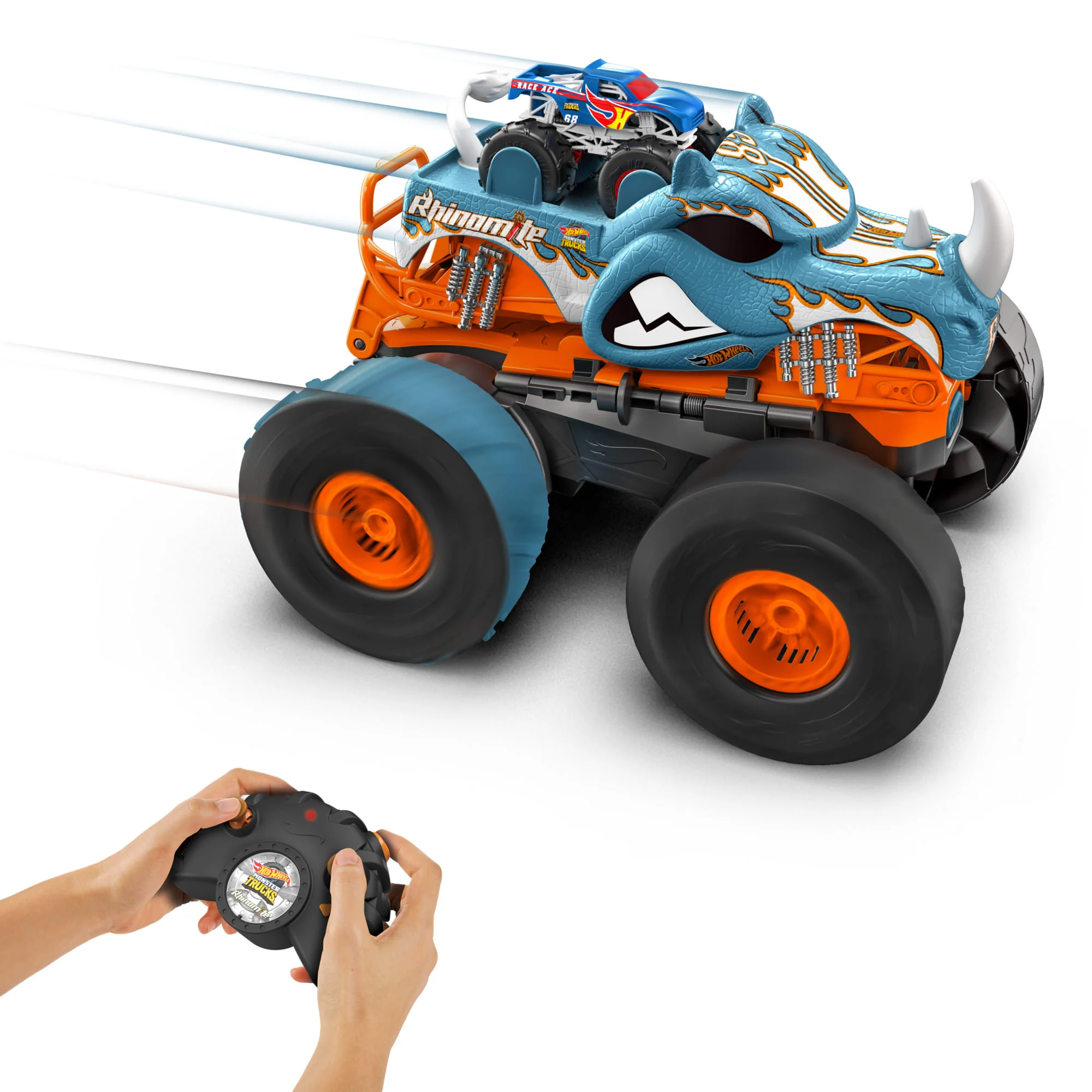 Hot Wheels-Rhinomite Transformable Radiocommandé 1/12 Race Ace 1/64 - Image 3
