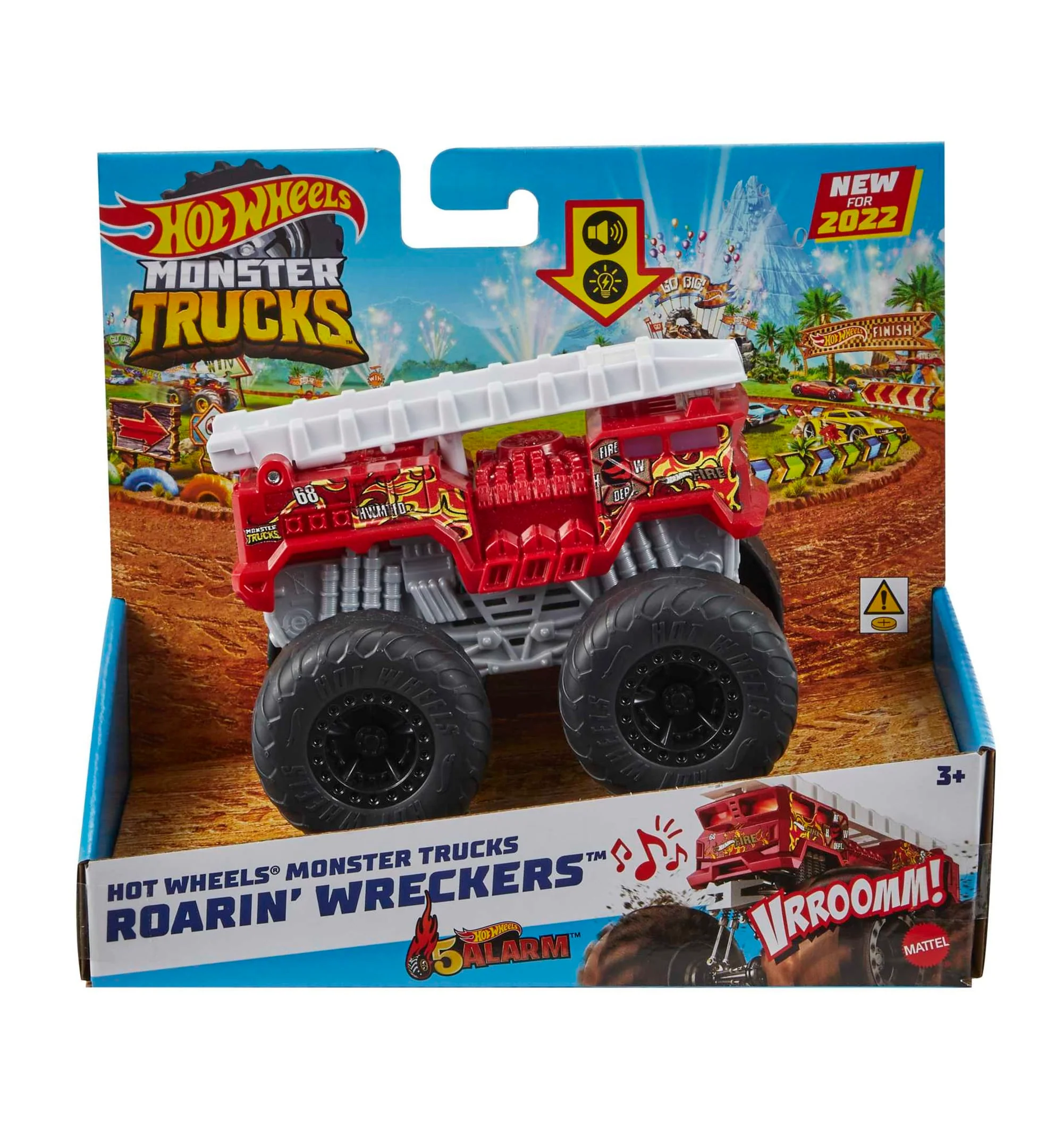 Hot Wheels Monster Trucks Roarin’ Wreckers 5 Alarm - Image 2