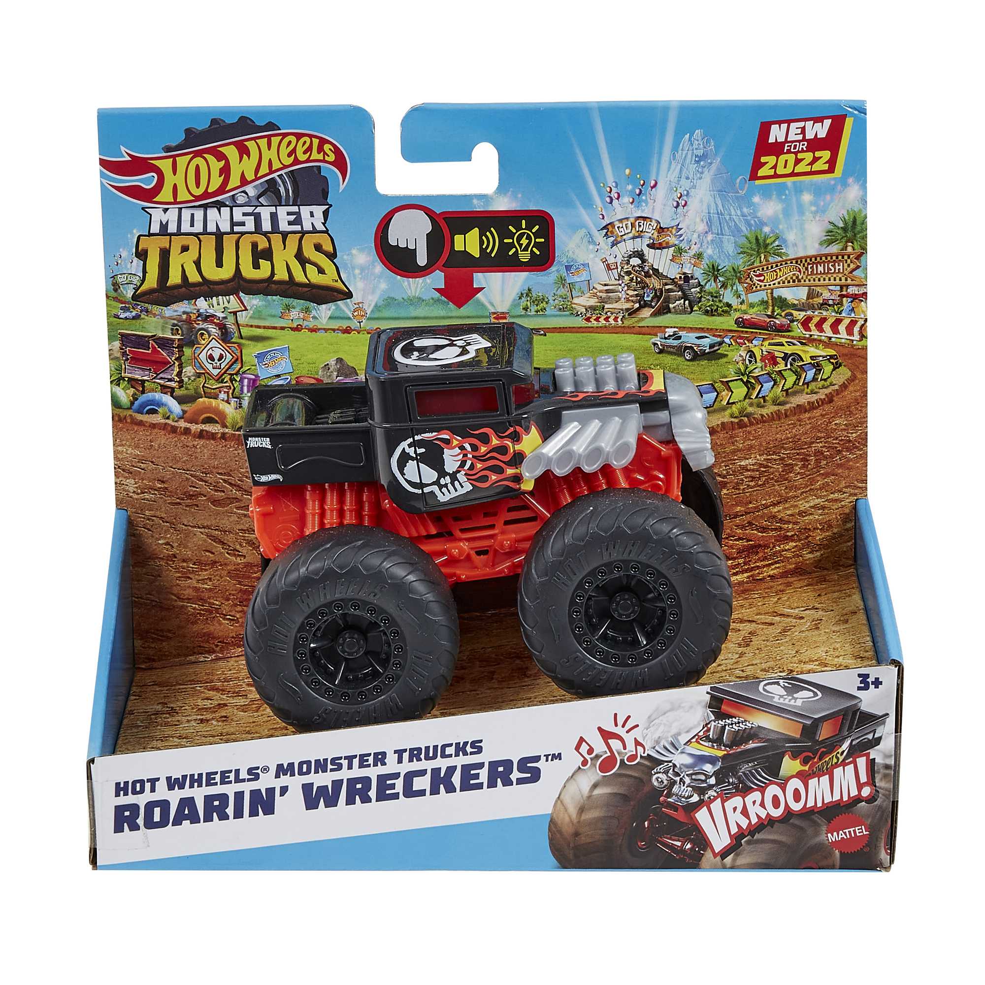 Hot Wheels Monster Trucks Roarin' Wreckers Bone Shaker - Image 6