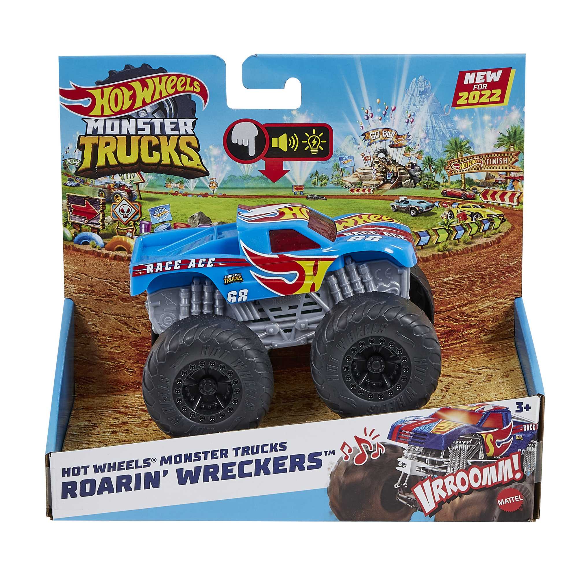 Hot Wheels Monster Trucks Roarin’ Wreckers Trucks, With Lights & Sounds - Image 6