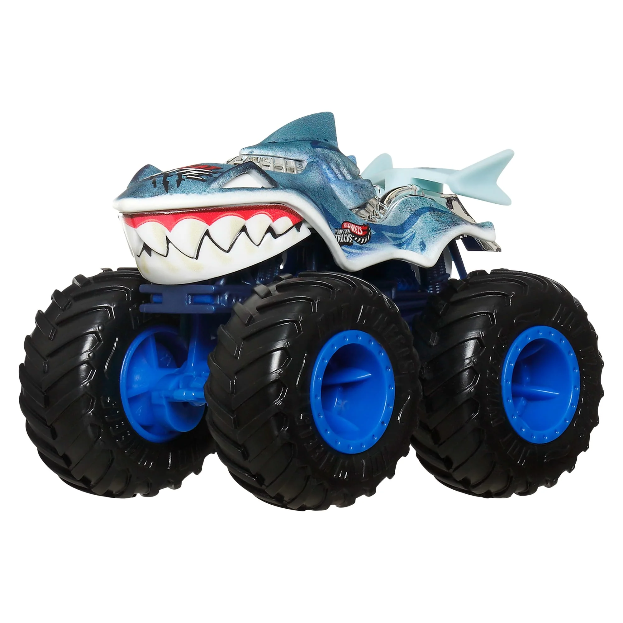 Hot Wheels Monster Trucks Sharks vs Dinos Multipack With 2 Big Rigs, 2 Toy Trucks & 2 Toy Cars - Image 5