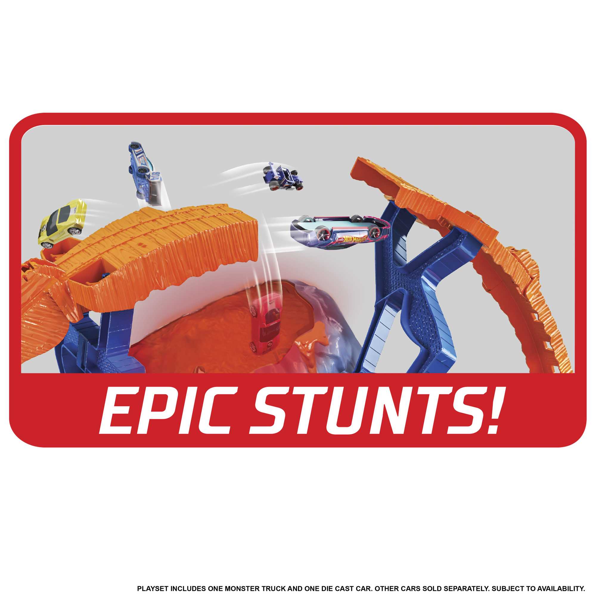 Hot Wheels Monster Trucks T-Rex Volcano Arena - Image 5