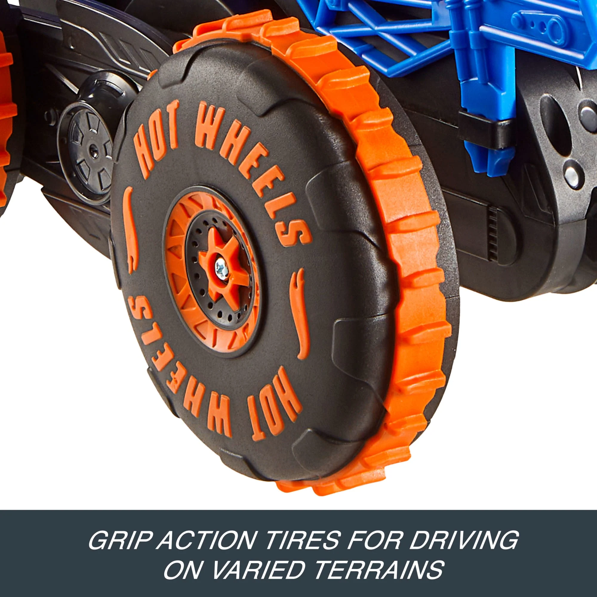Hot Wheels Monster Trucks Tiger Shark Climber RC Vehicle, Battery-Powered Remote-Control Toy Truck - Image 5