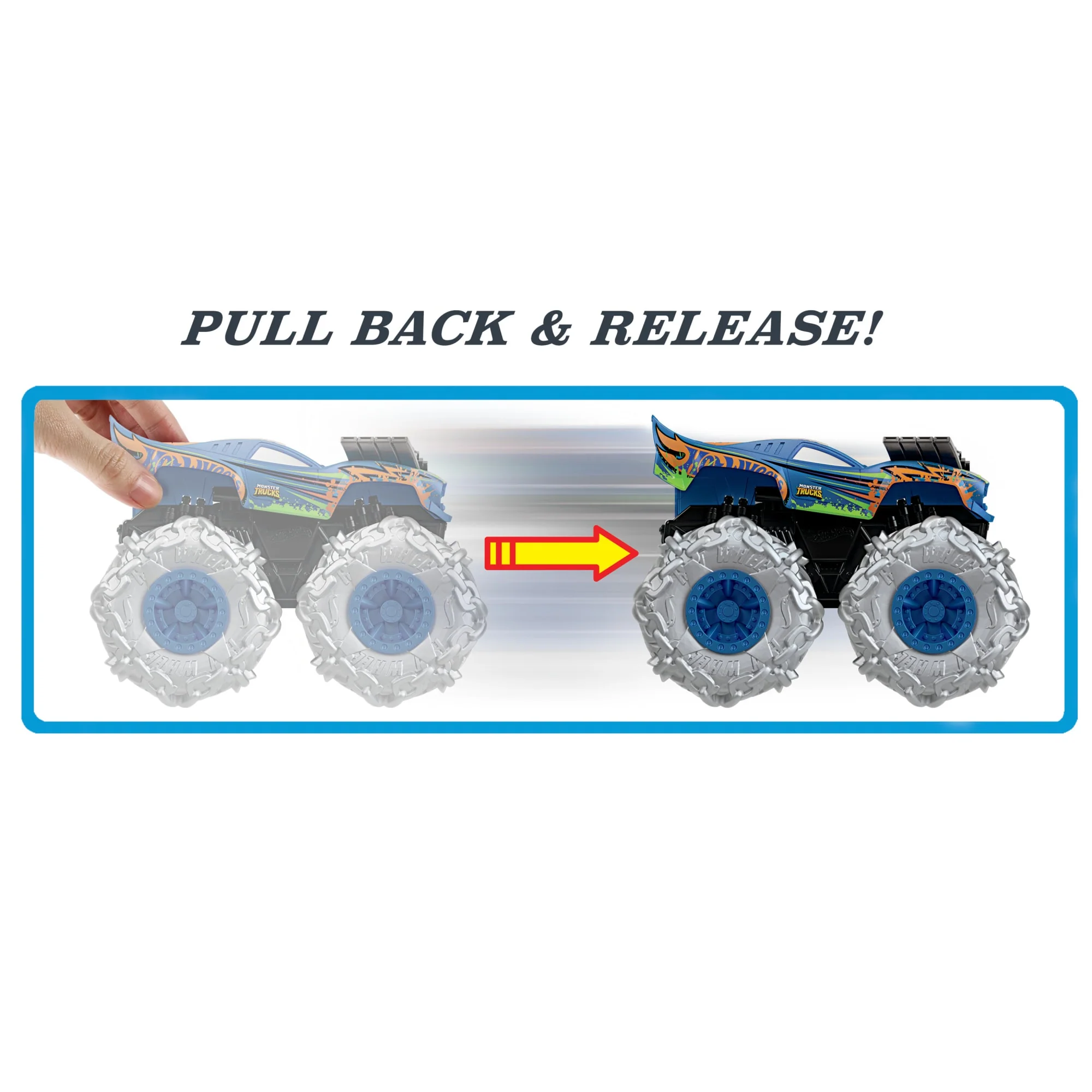 Hot Wheels Monster Trucks Twisted Tredz Rodger Dodger Vehicle - Image 2