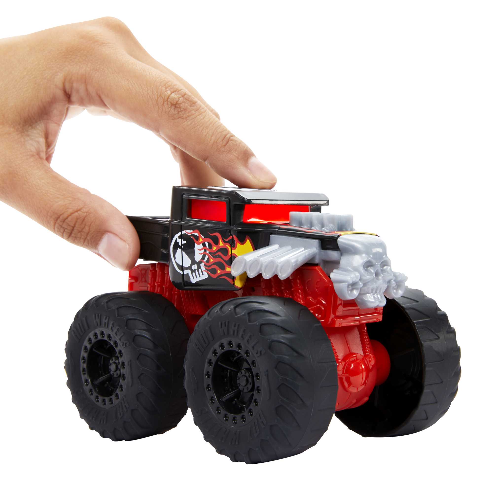 Hot Wheels Monster Trucks Véhicule Bone Shaker Sons et Lumières - Image 3