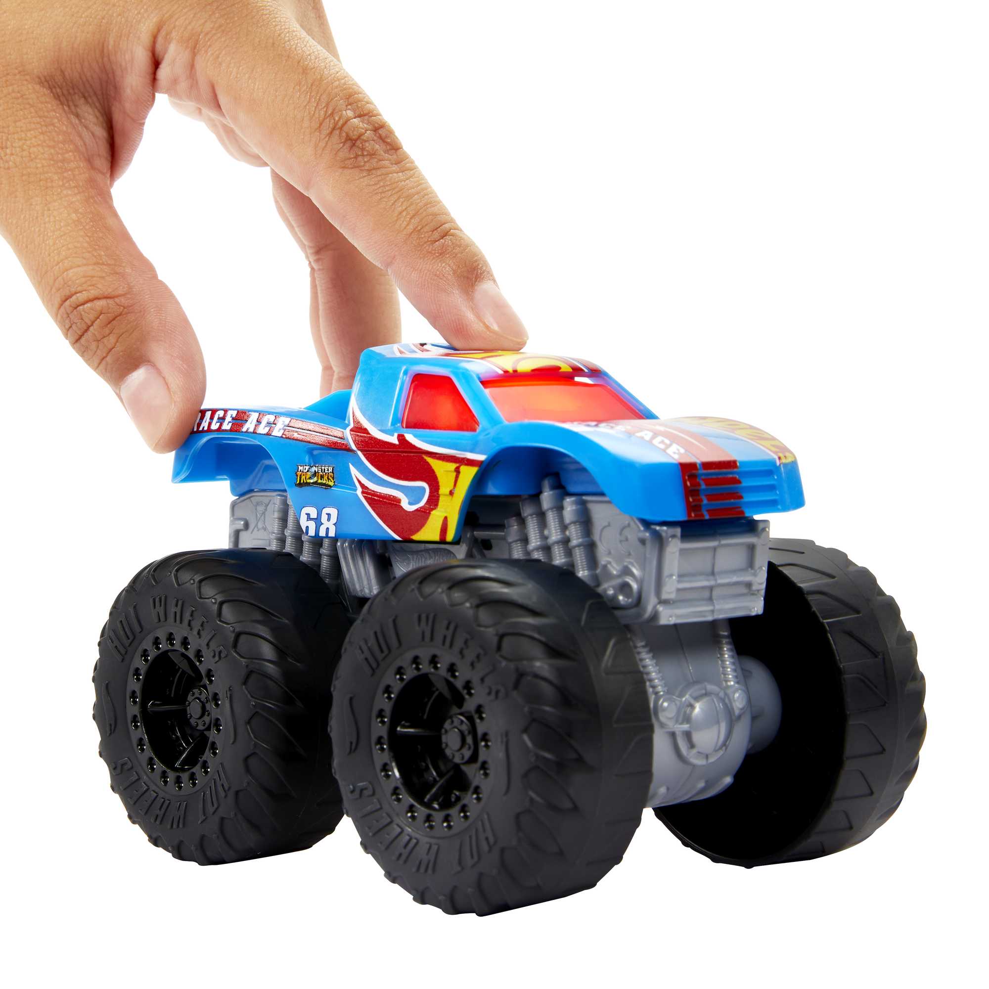 Hotwheels®-Monster Trucks-Véhicule Race Ace Sons et Lumières - Image 3