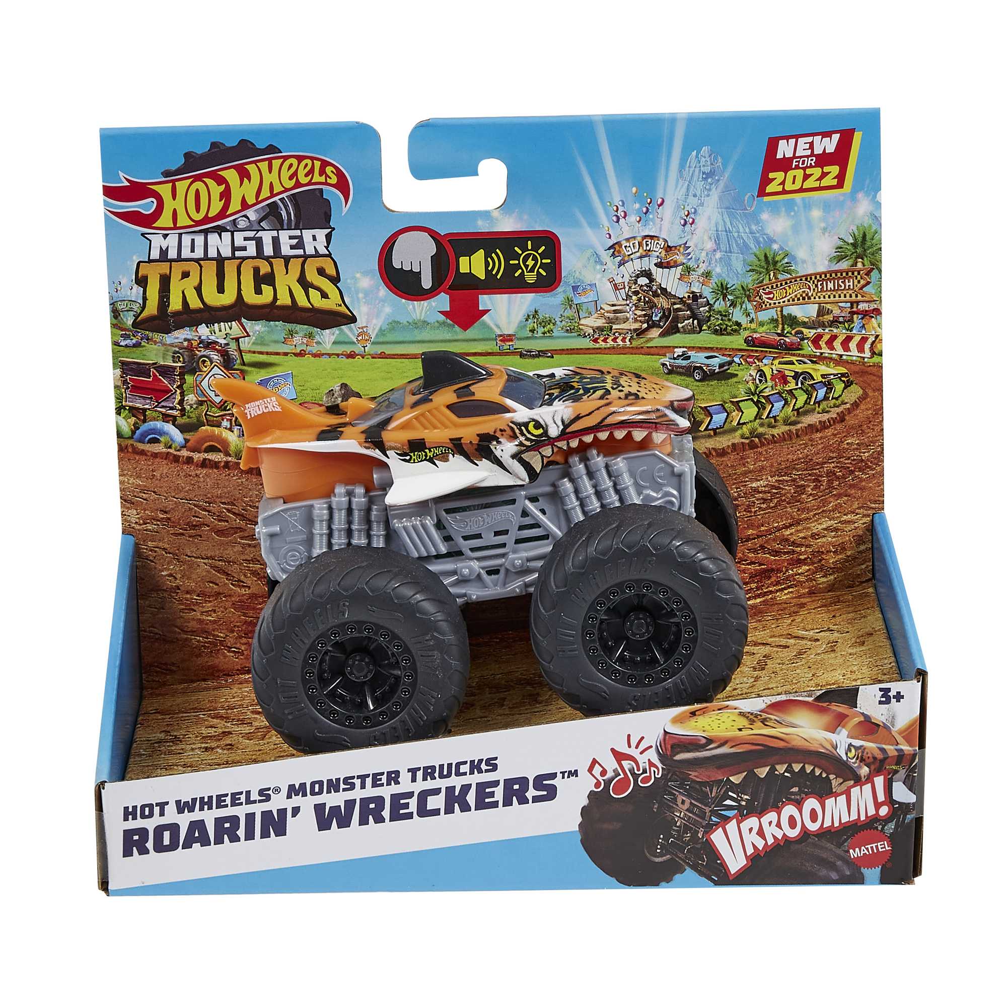 Hot Wheels Monster Trucks Véhicule Tiger Shark Sons et Lumières - Image 6