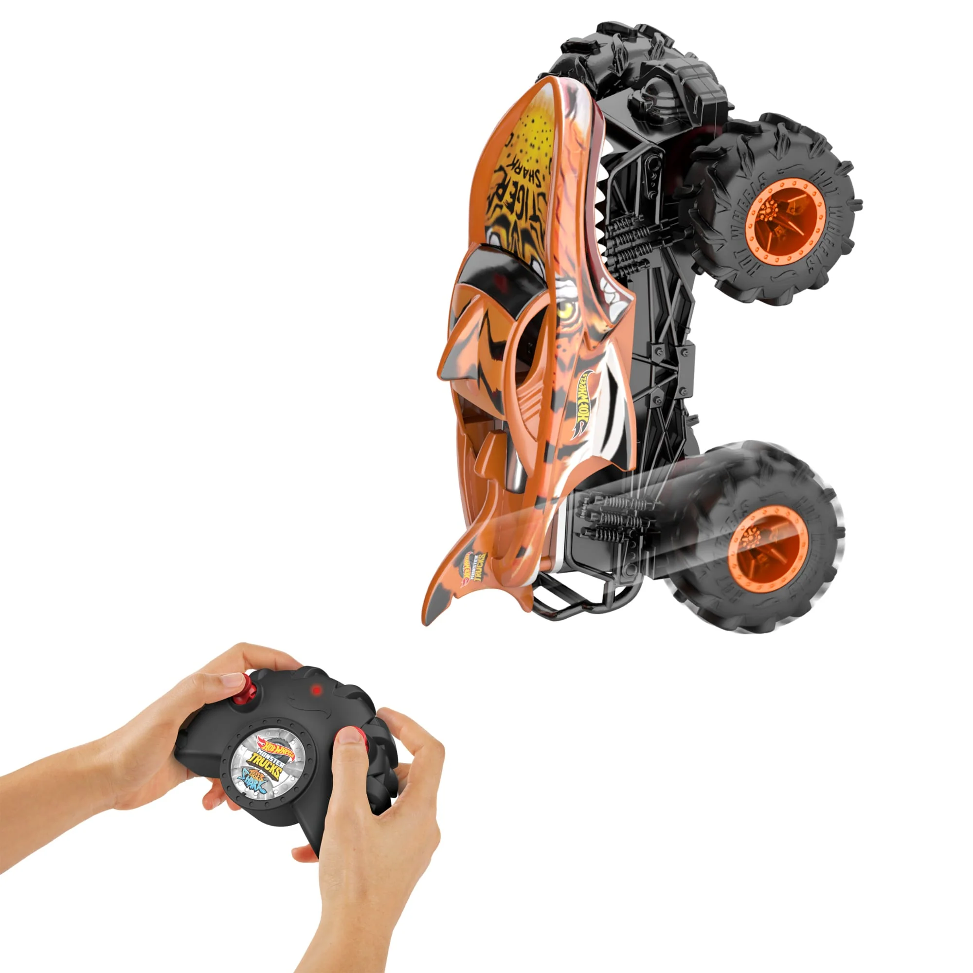 Hot Wheels Monster Trucks Vehículo a Control Remoto Tiger Shark Escala 1:24 - Image 5