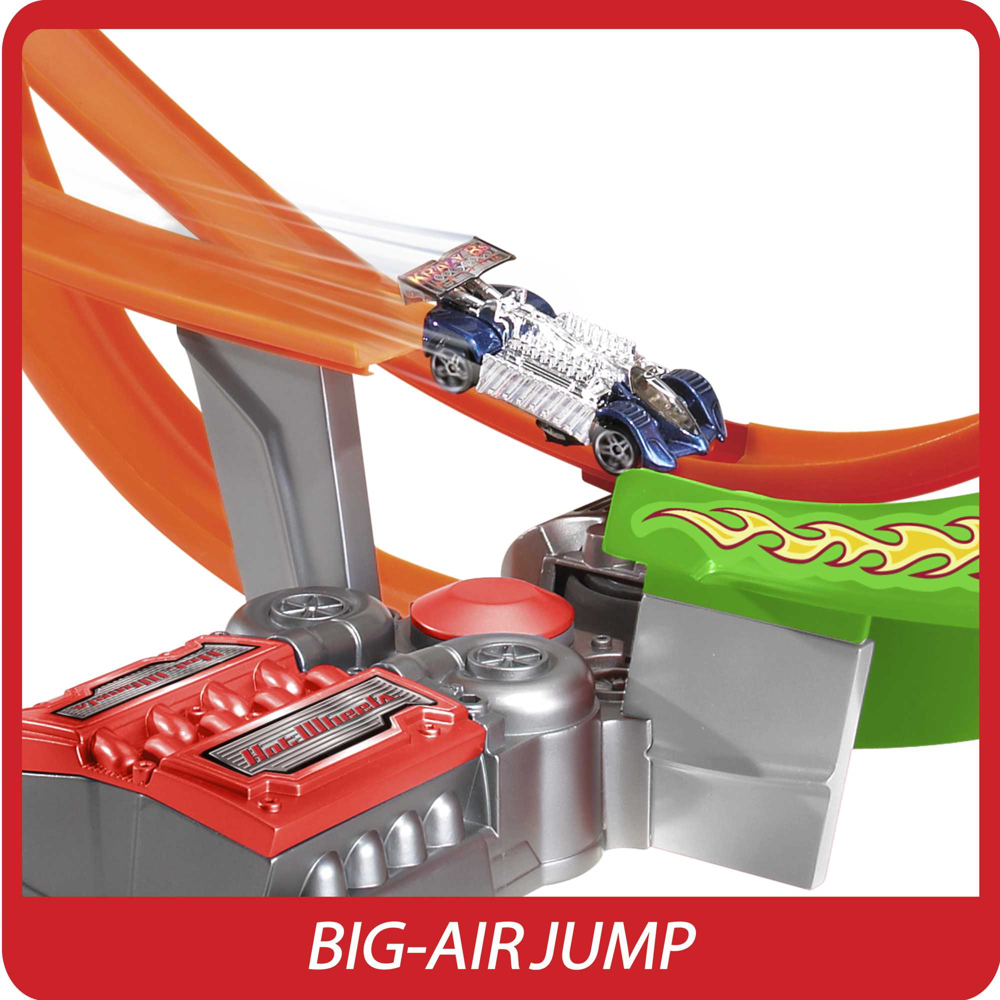 Hot Wheels Action Power Shift Motorized Raceway Track Set, Includes 5 Cars In 1:64 Scale - Image 5