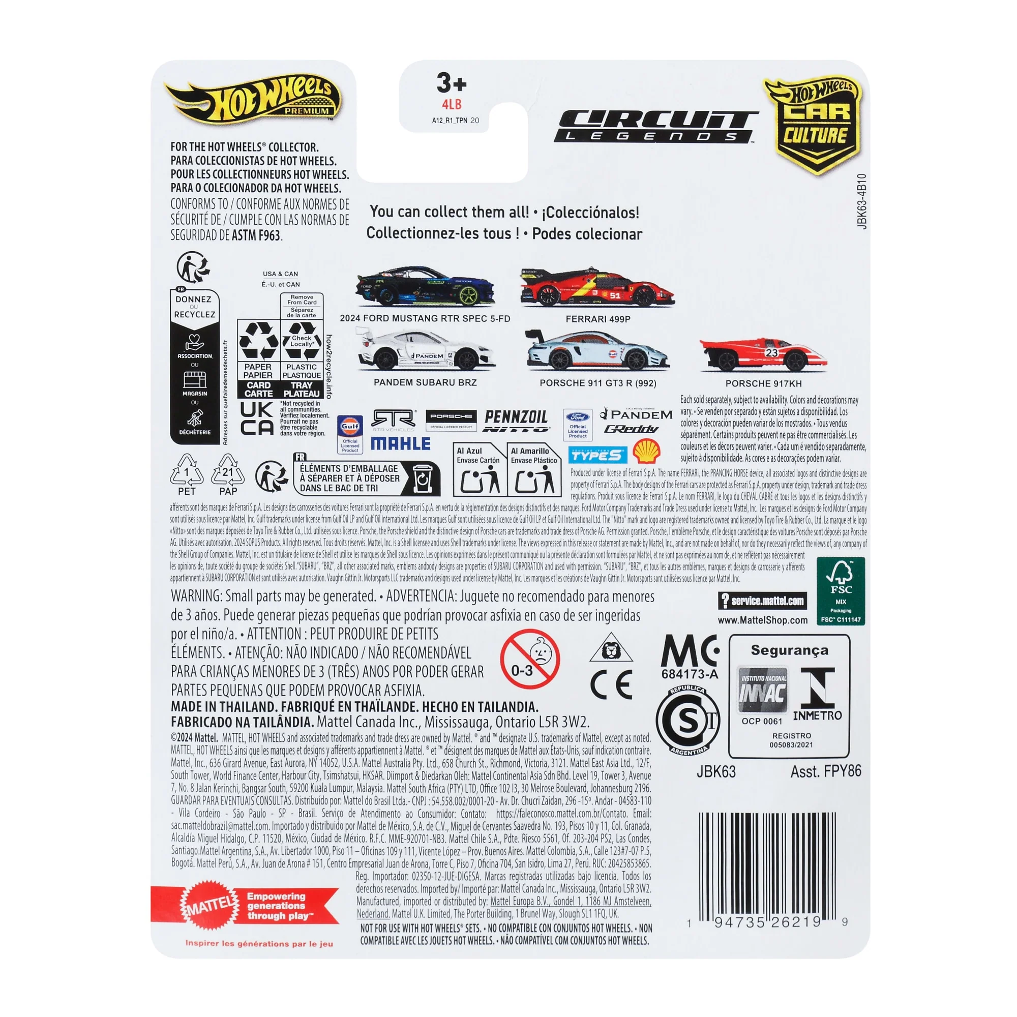 Hot Wheels Premium Car Culture Circuit Legends Porsche 917K 1:64 Scale Collectible Toy Vehicle - Image 6