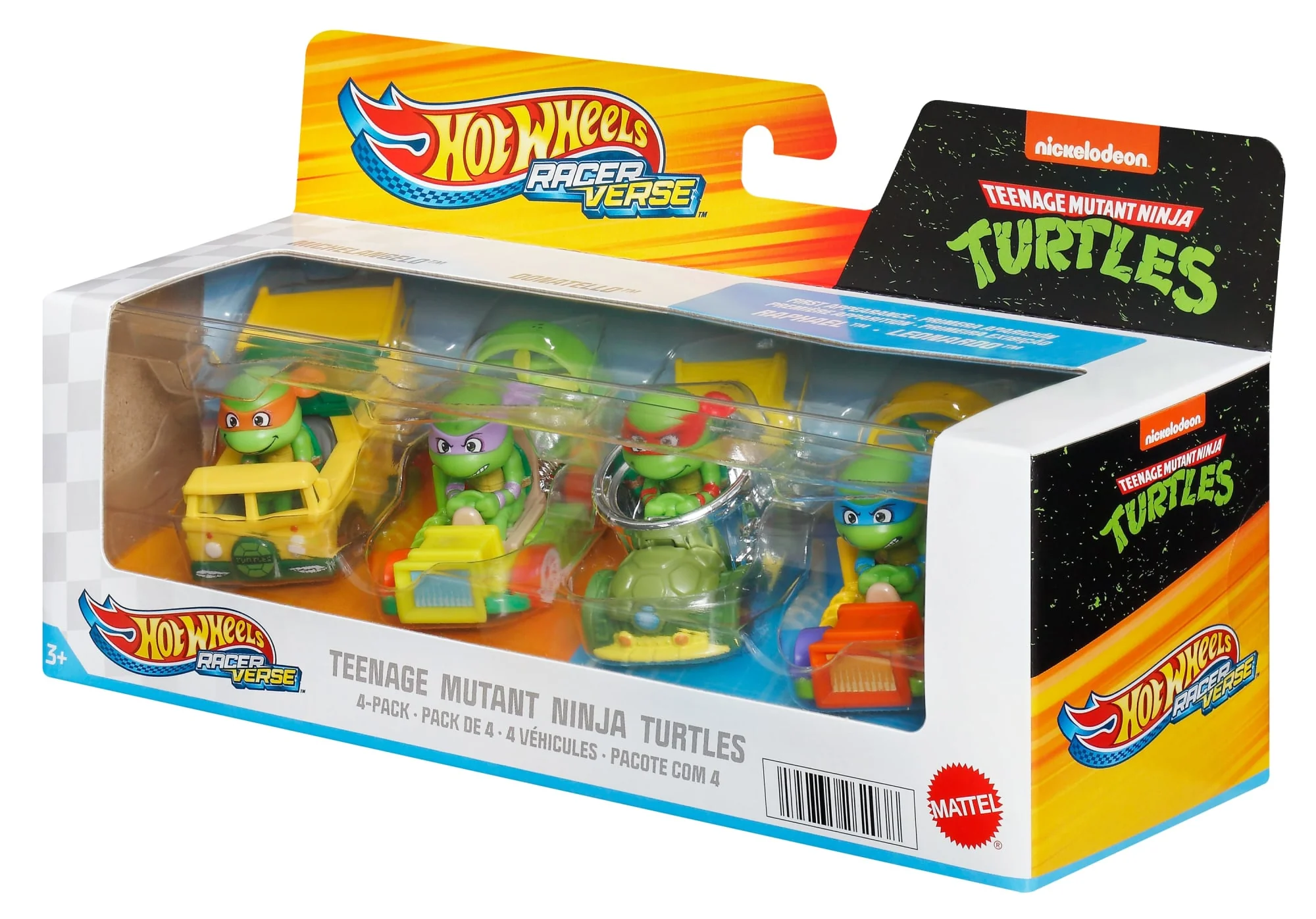 Hot Wheels  Racerverse  Coffret de 4Véhicules  Métal  Culture Pop - Image 2