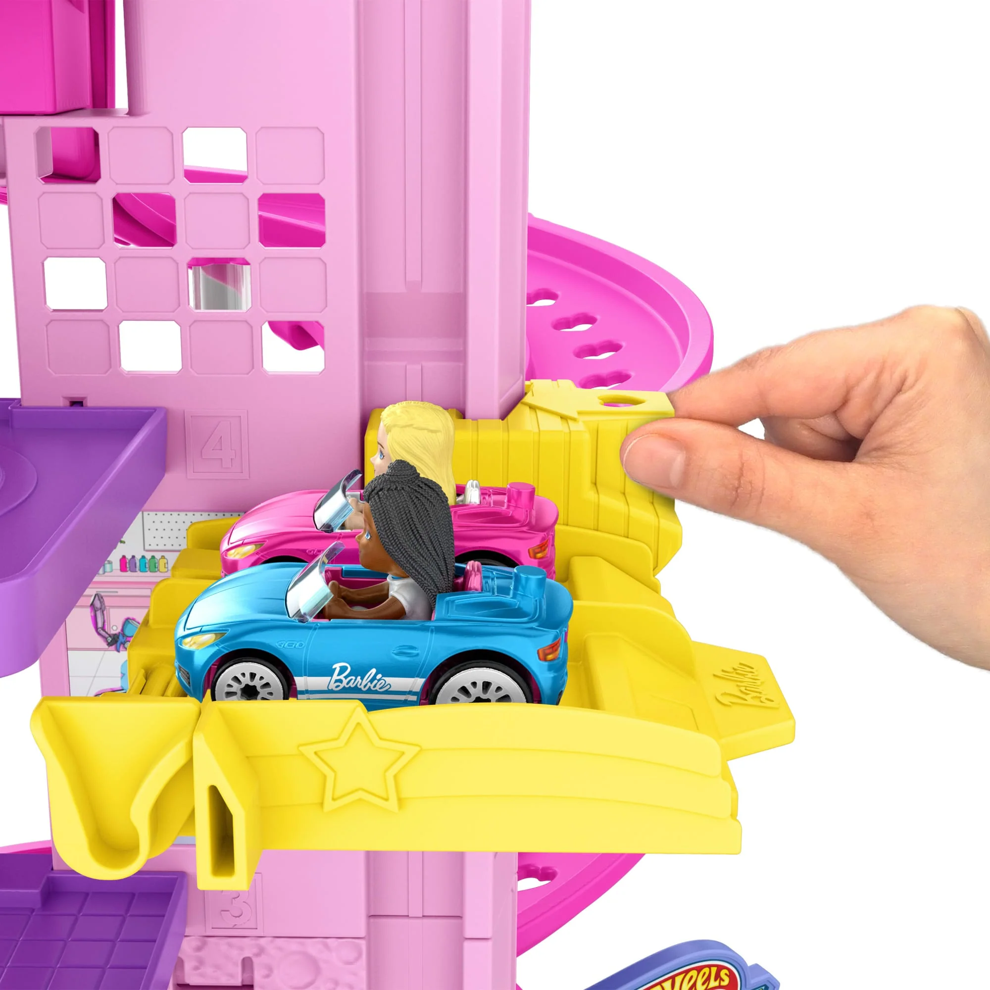 Hot Wheels  Racerverse  Coffret Piste  Course Spirale Barbie - Image 2