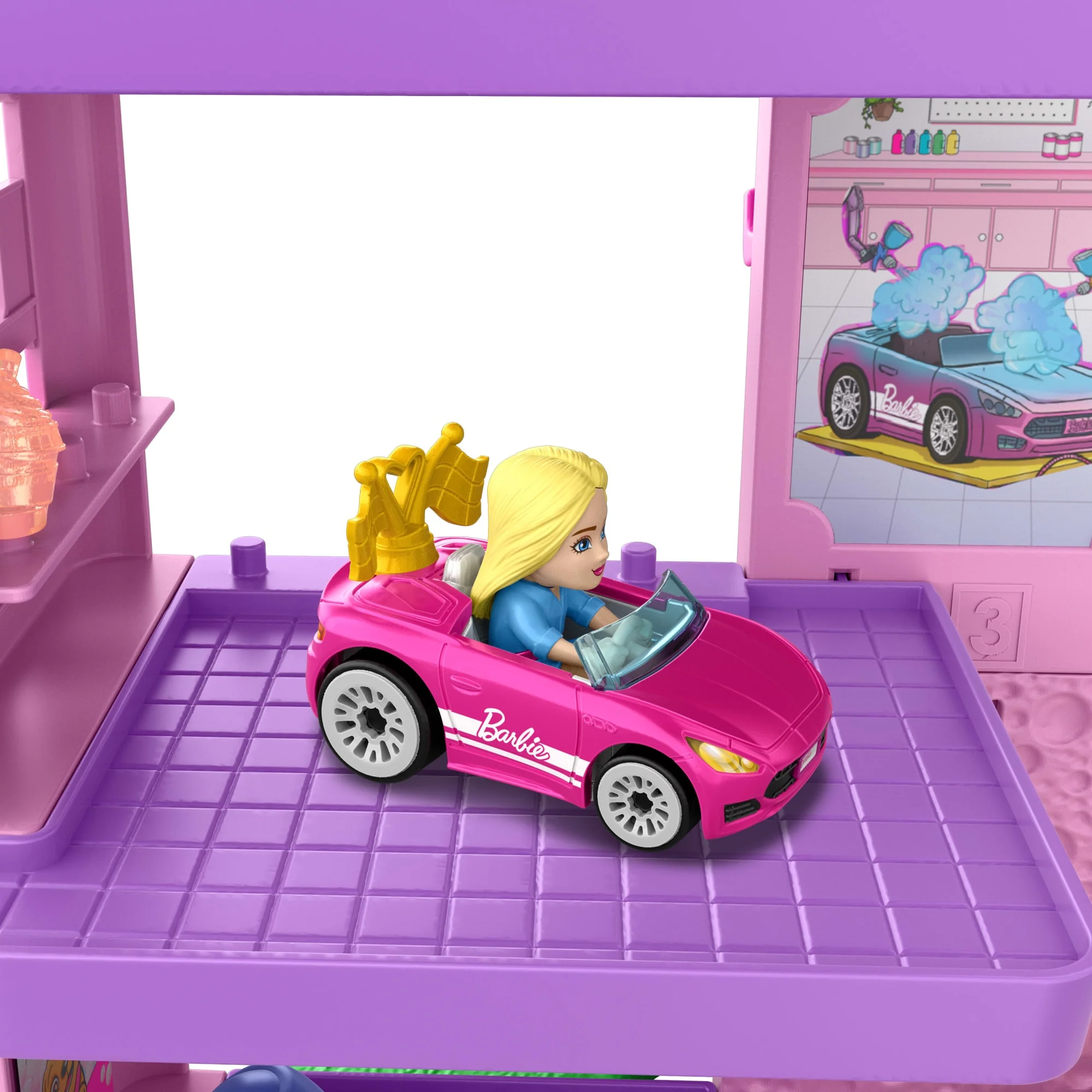 Hot Wheels  Racerverse  Coffret Piste  Course Spirale Barbie - Image 5