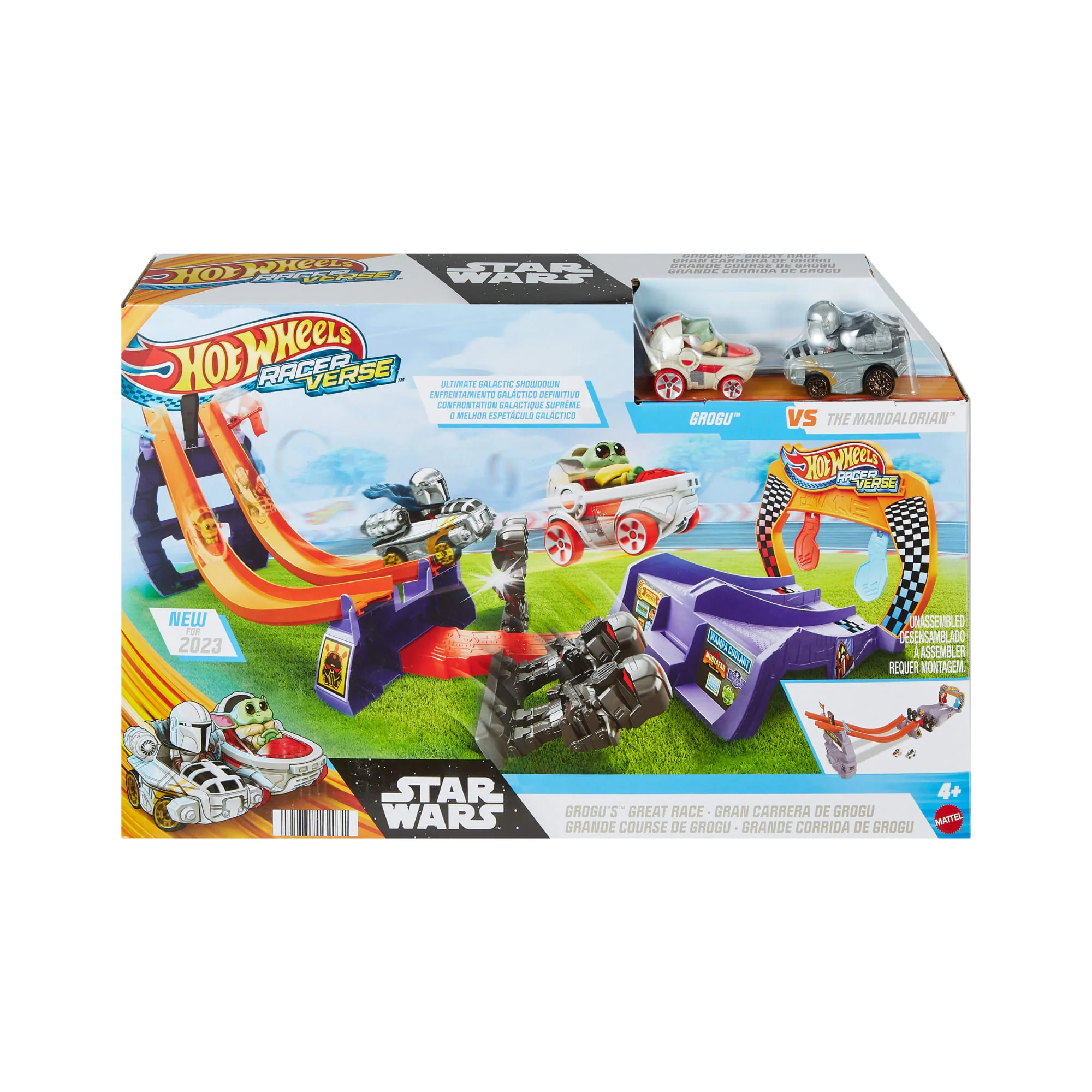 Hot Wheels Racerverse Star Wars Track Set With 2 Racers inspired By Star Wars: Grogu & The Mandalorian - Image 6
