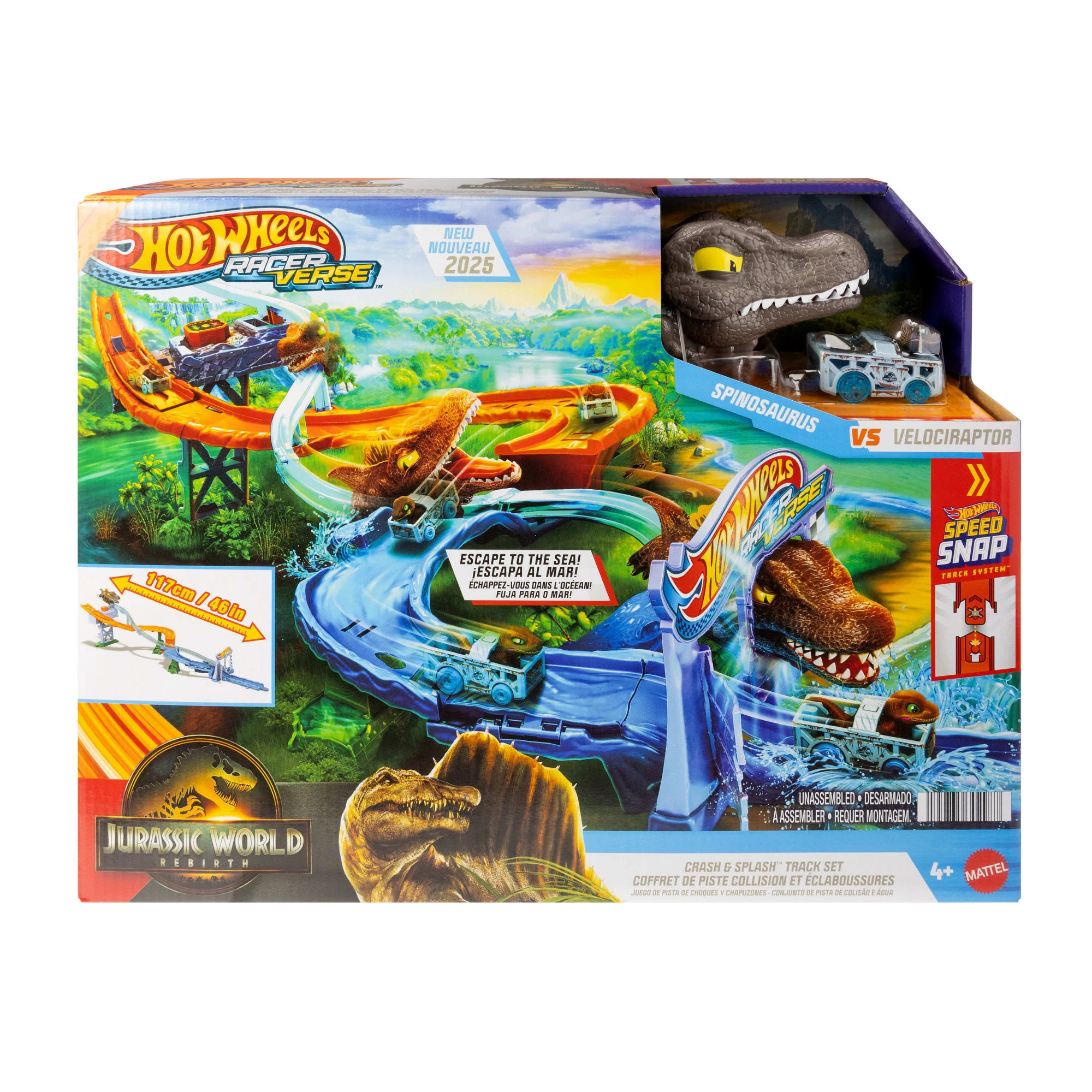 Hot Wheels RacerVerse Pista de Juguete Jurassic World - Image 5